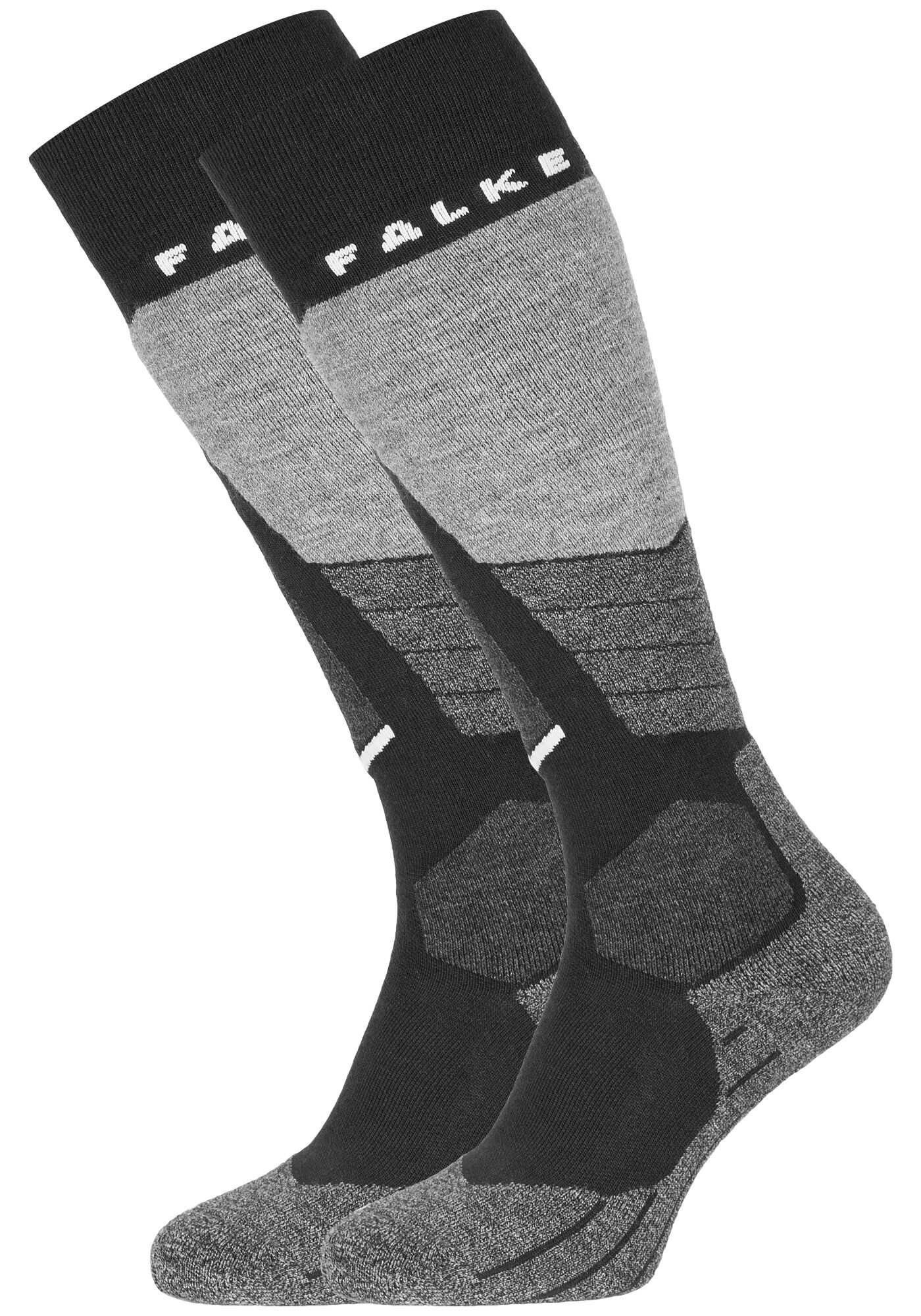 FALKE SK2 heren skisokken, zwart (black-mix)