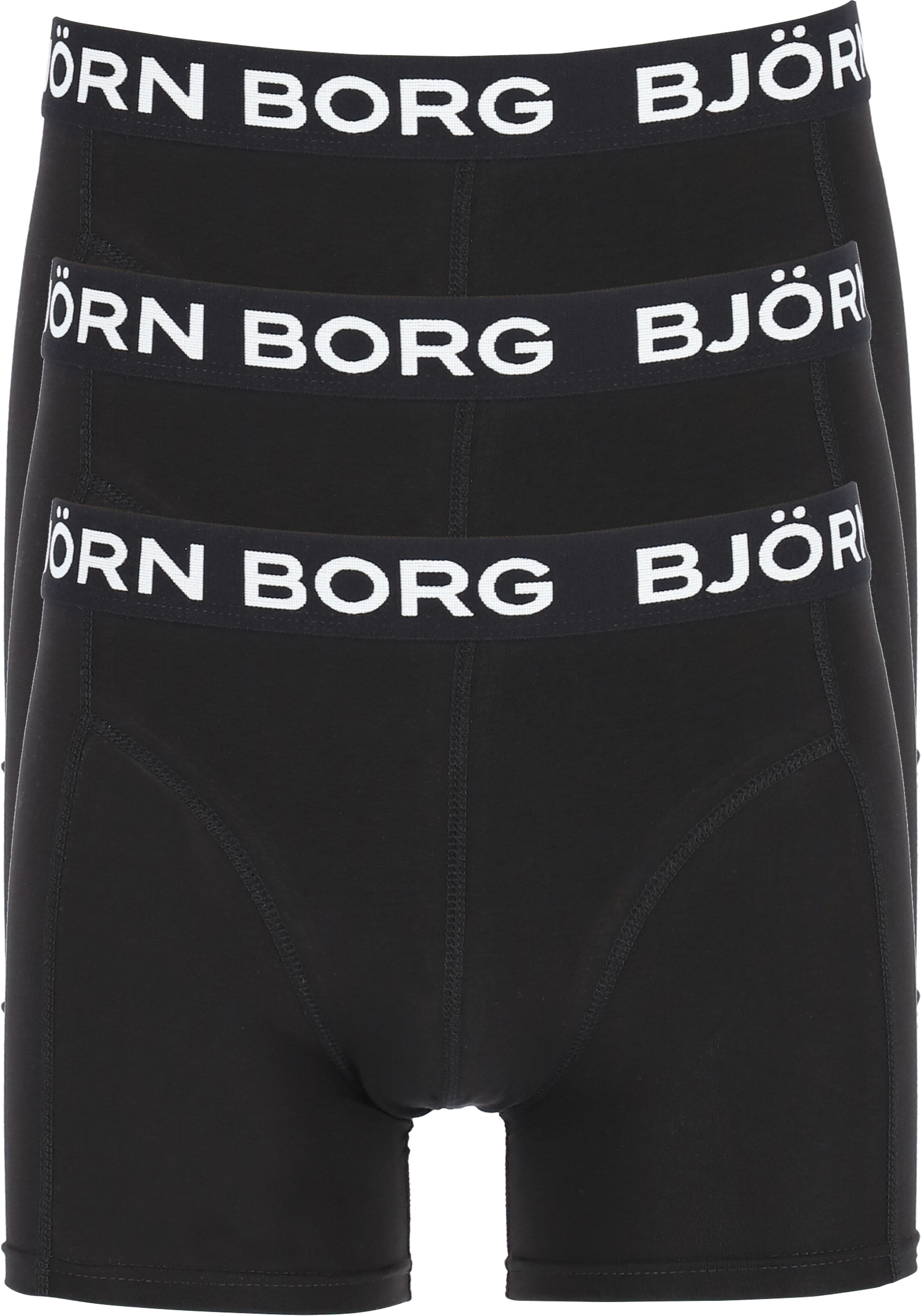 Bjorn Borg boxershorts Essential (3-pack), heren boxers normale lengte, zwart