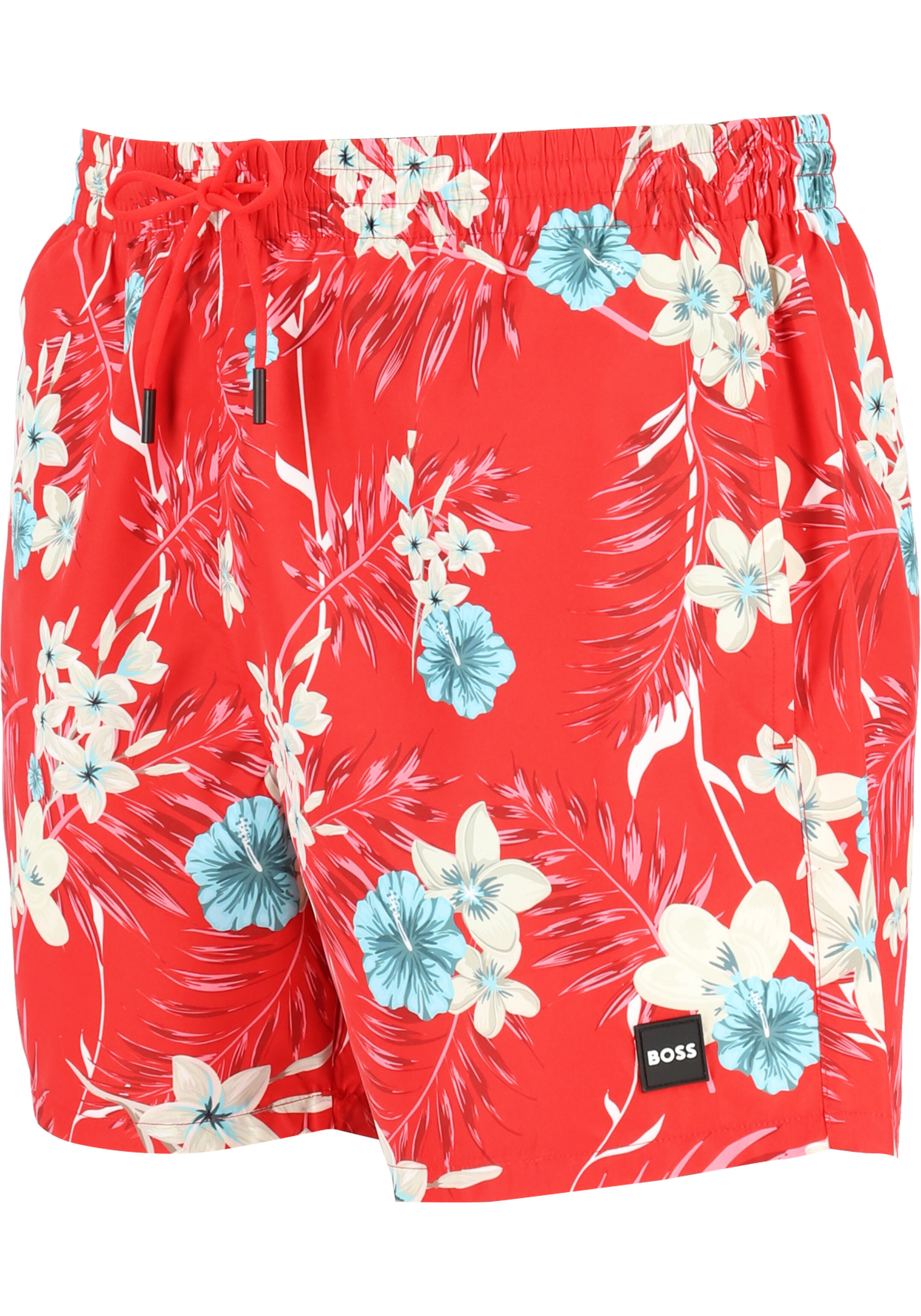 HUGO BOSS Piranha swim shorts, heren zwembroek, rood dessin