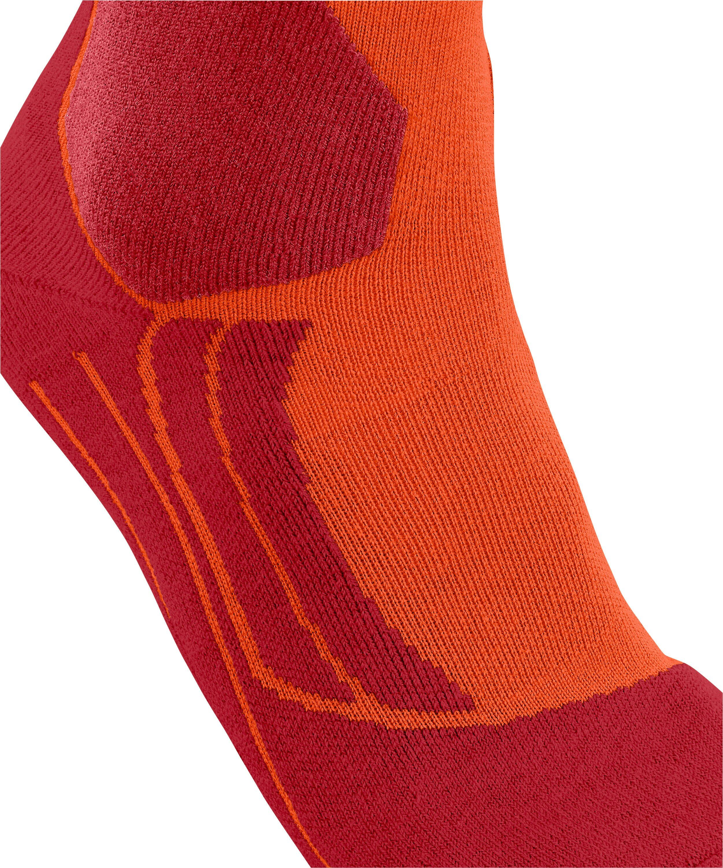 FALKE SK2 Intermediate Wool heren skiing kniekousen, grijs (flash orange)