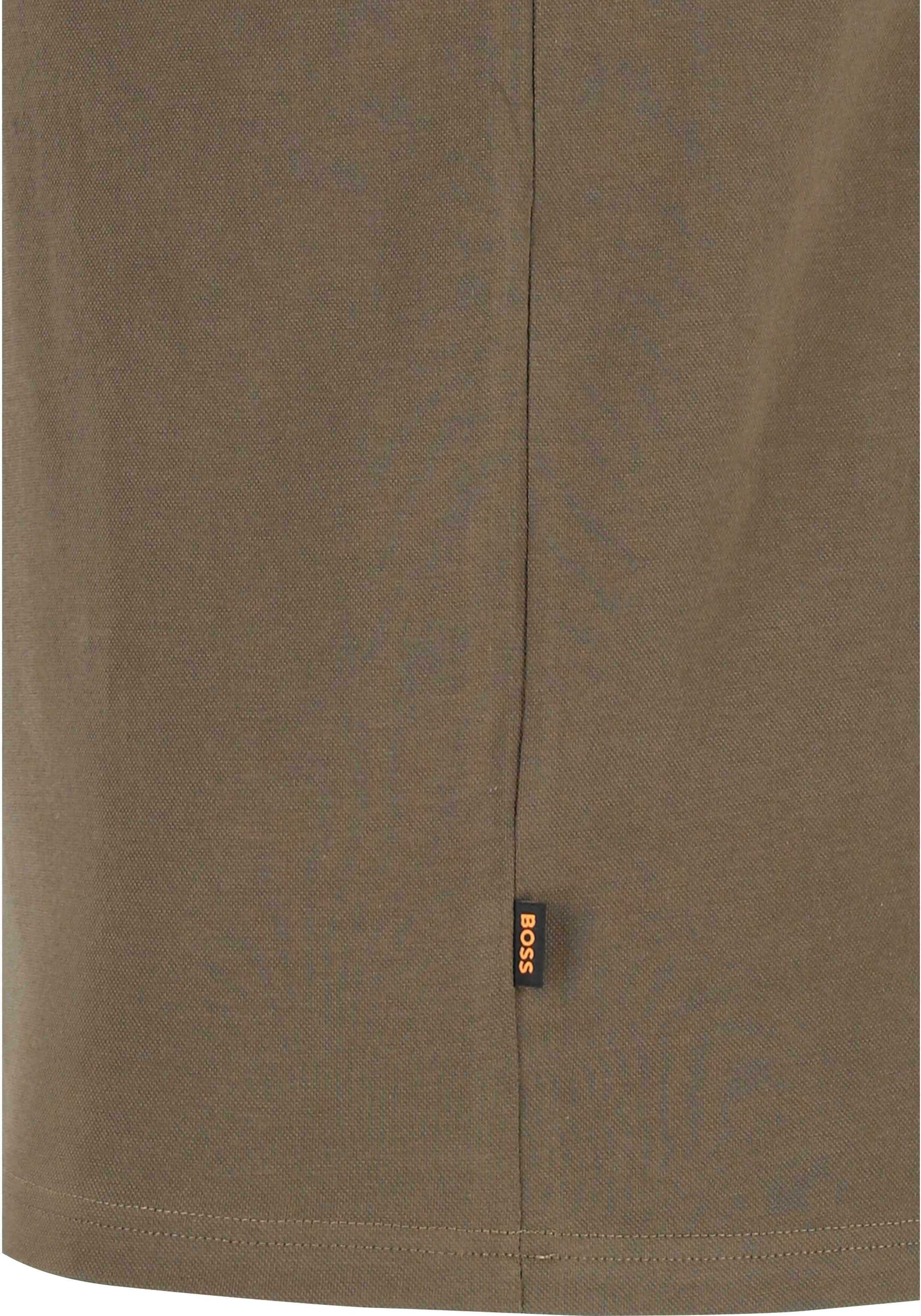 HUGO BOSS Passenger slim fit polo, stretch heren polo korte mouw, donker groen
