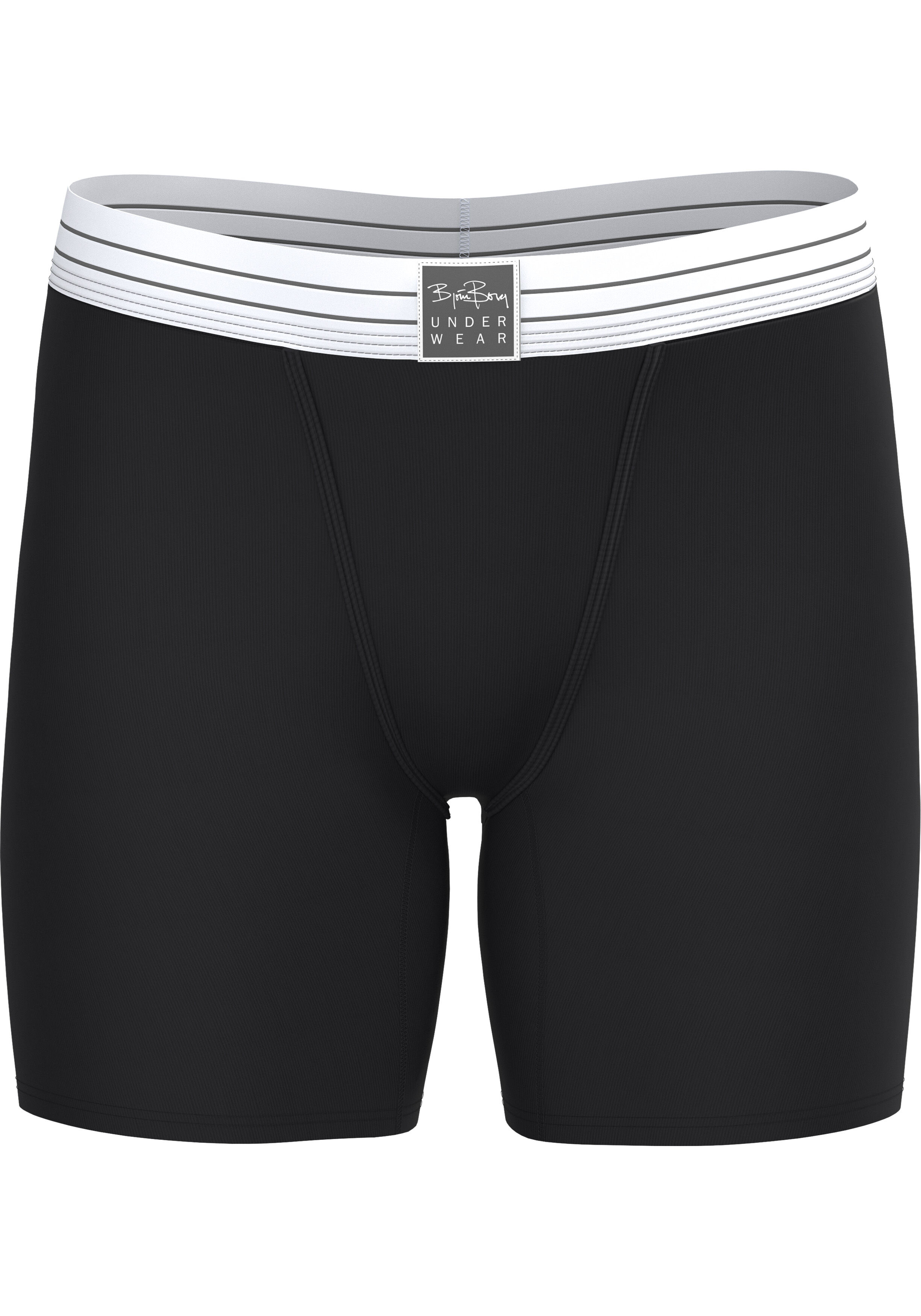 Bjorn Borg dames Original Rib boxer, boxers lange pijpen (1-pack), zwart