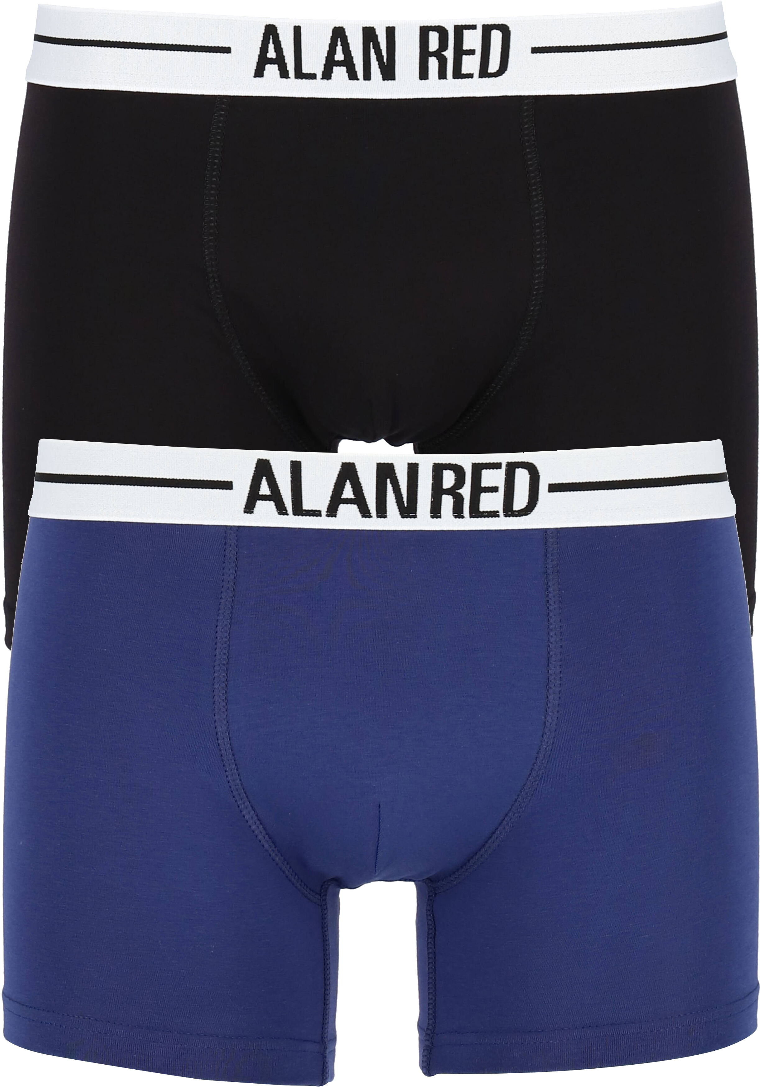 ALAN RED boxershorts (2-pack), zwart / blauw