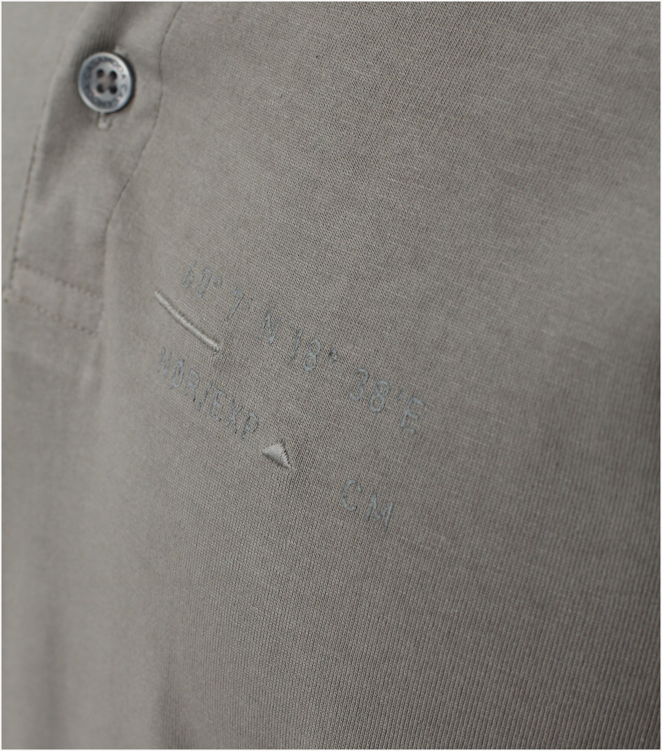 CASA MODA comfort fit polo lange mouw, zilvergrijs