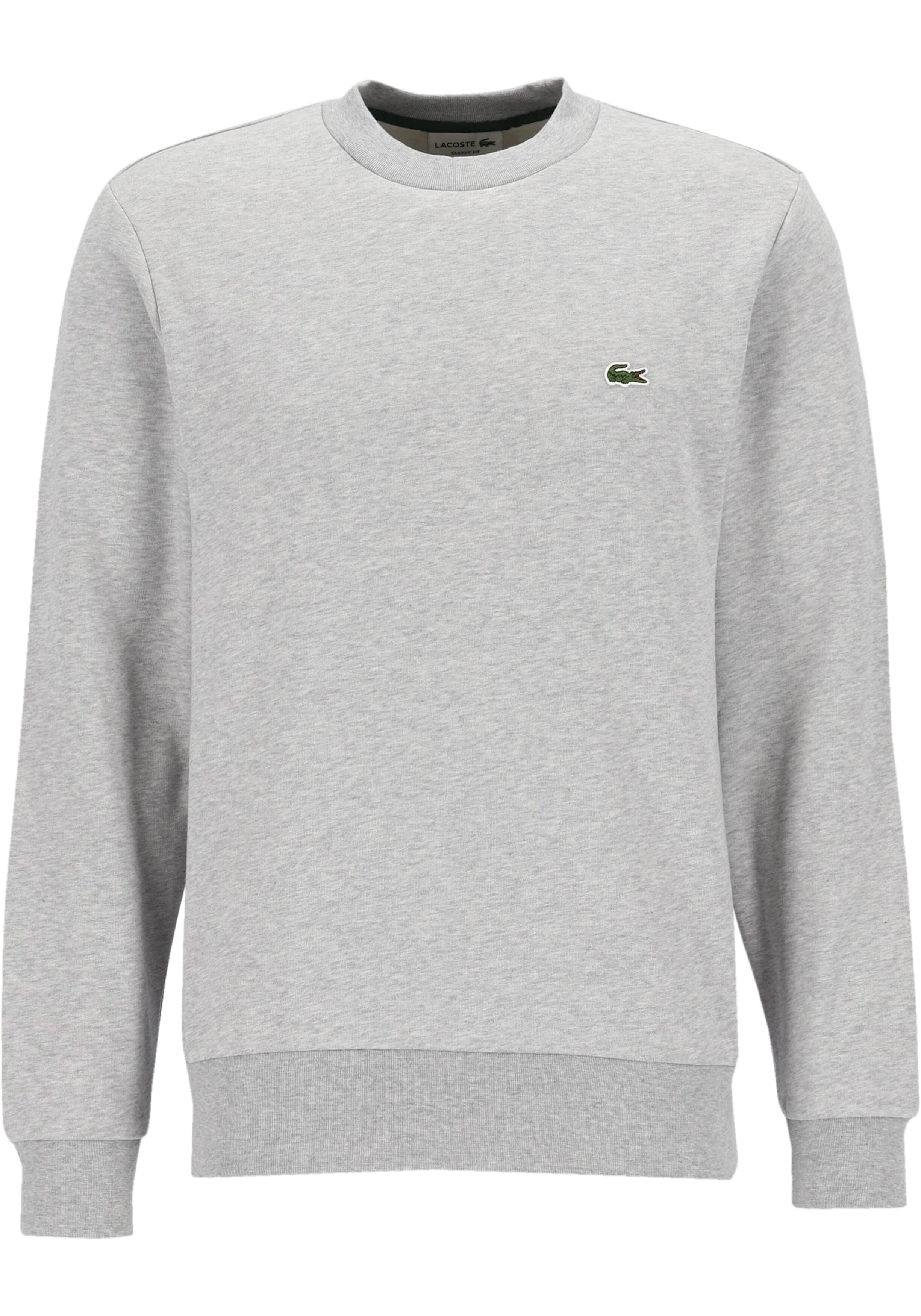 Lacoste heren sweatshirt, lichtgrijs melange