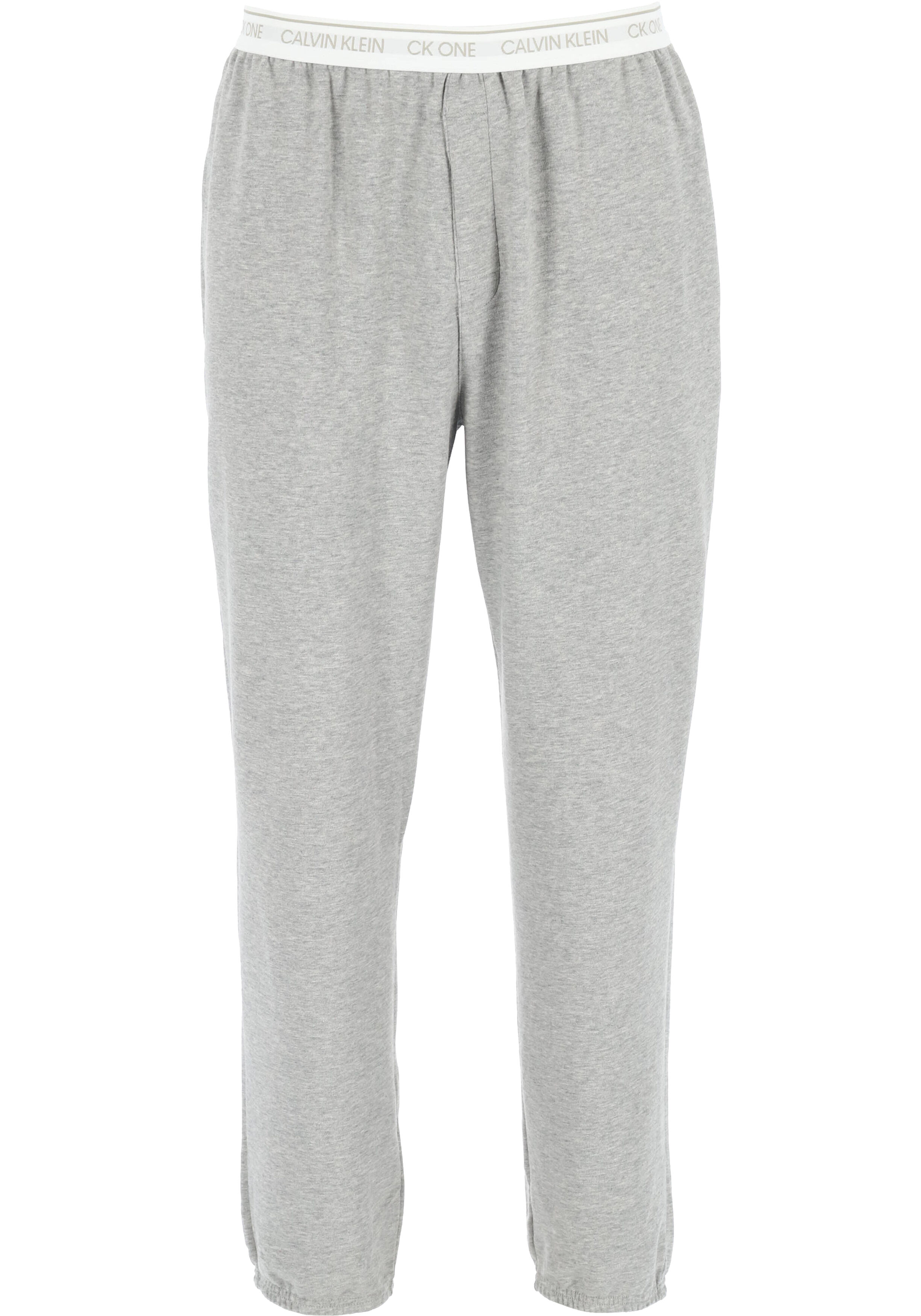 Calvin Klein CK ONE Lounge jogger, heren lounge joggingbroek lang, middeldik, grijs melange