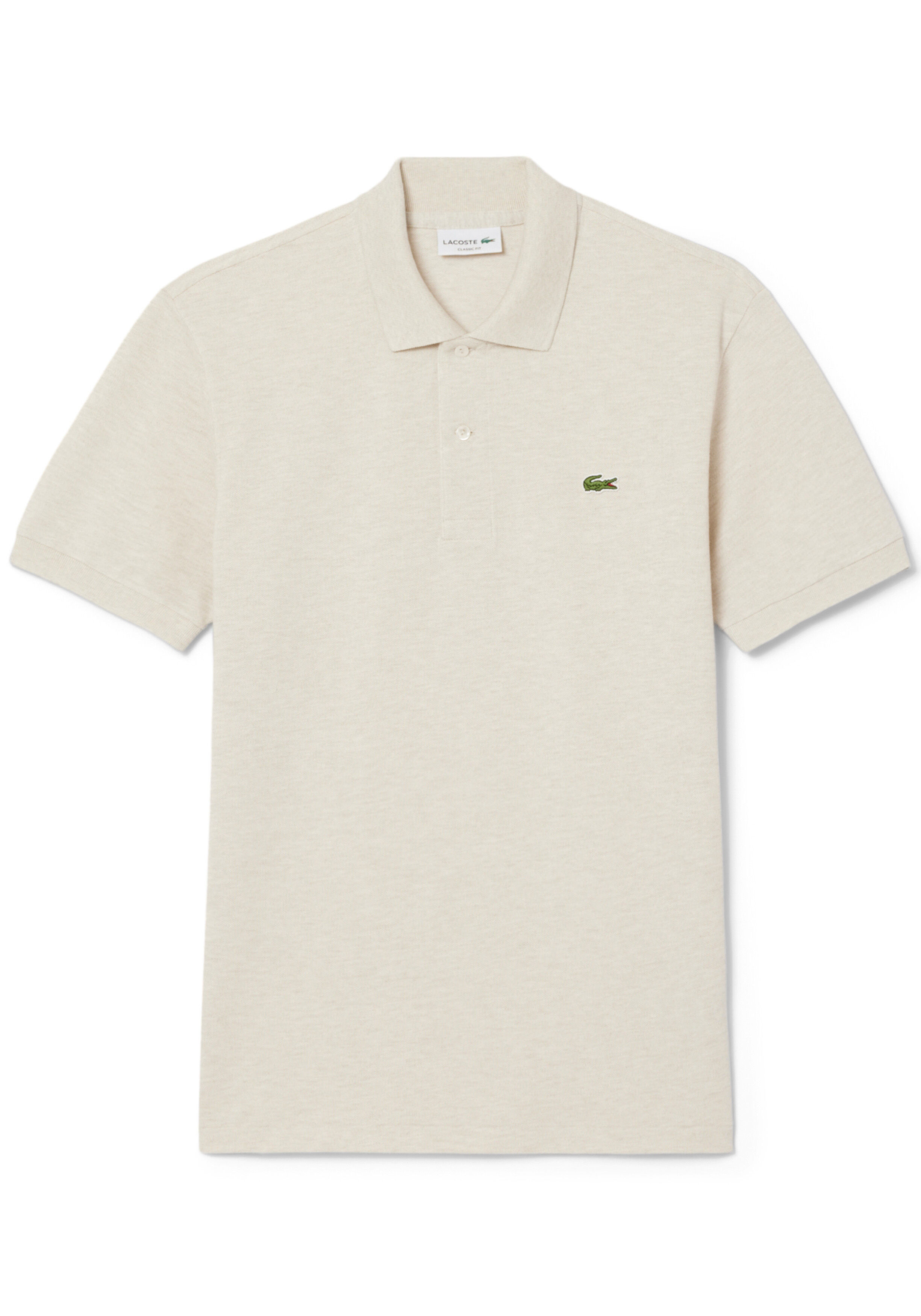 Lacoste Classic Fit polo, grijs beige
