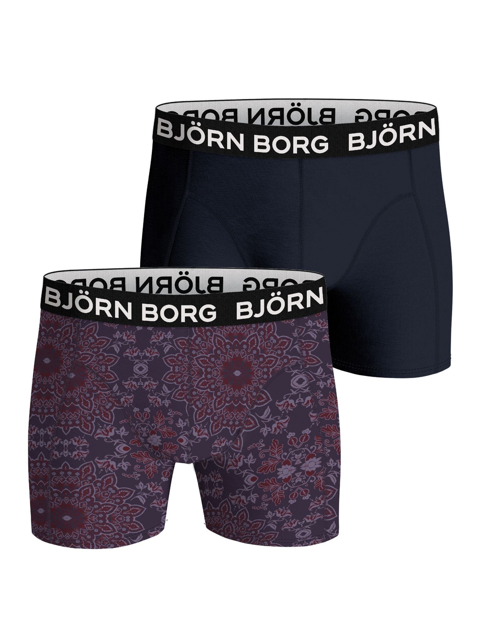 Bjorn Borg Bamboo Cotton Blend boxers, heren boxers normale lengte (2-pack), multicolor
