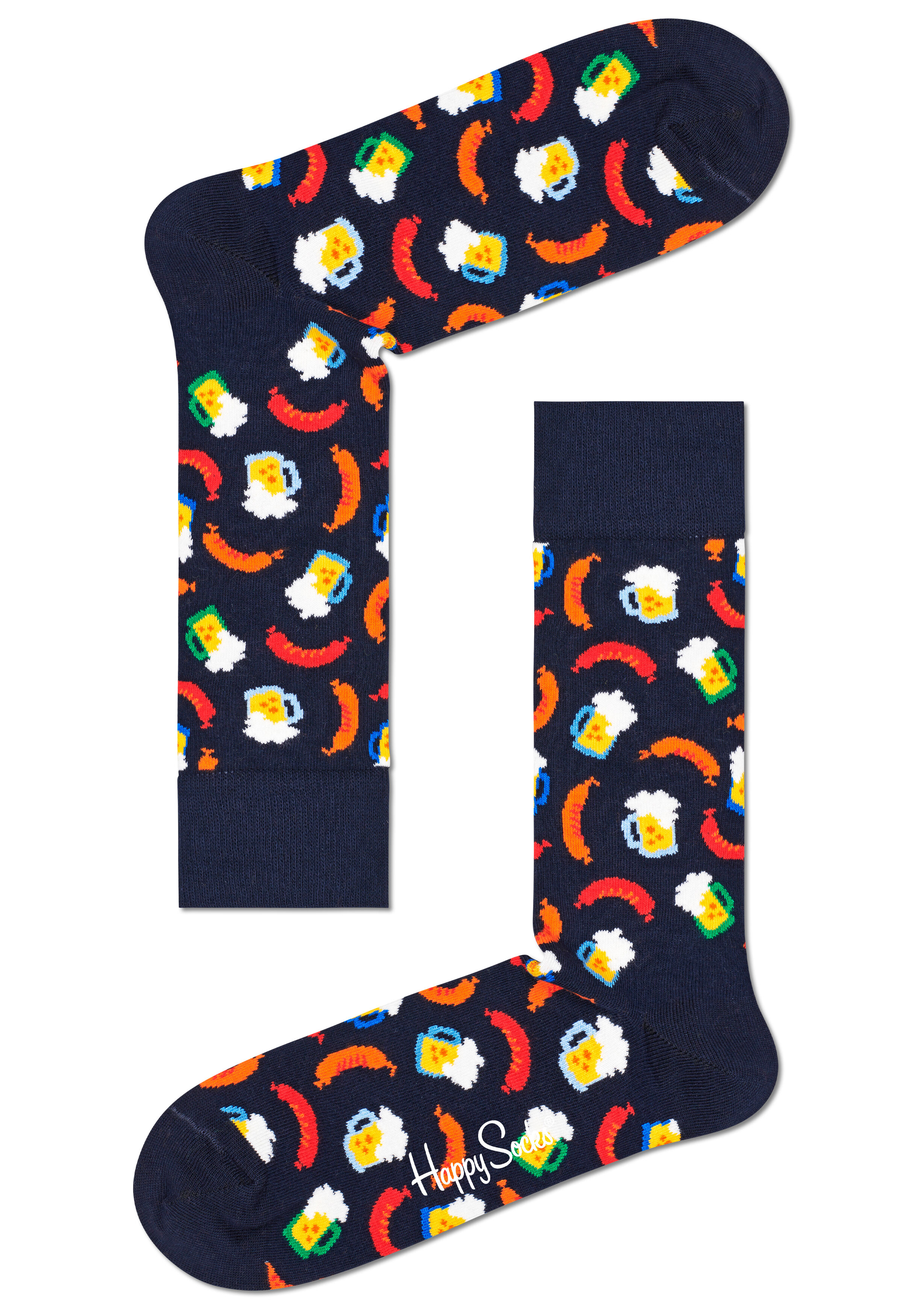 Happy Socks Beer and Sausage Sock