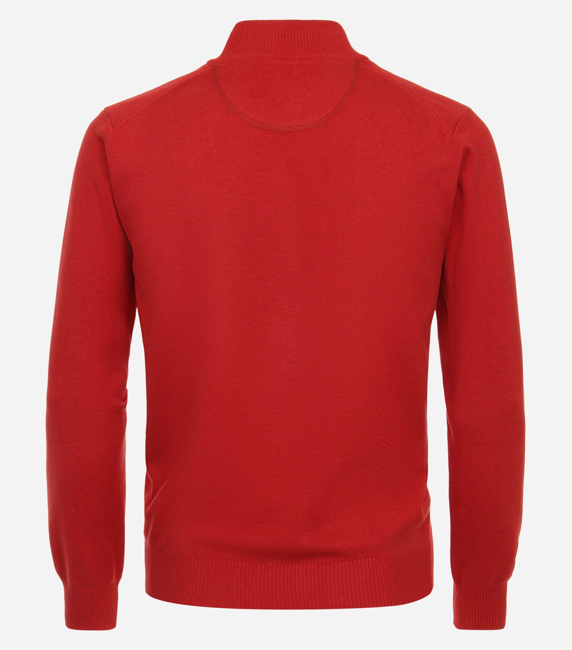 Redmond heren vest katoen, opstaande kraag, rood (middeldik)