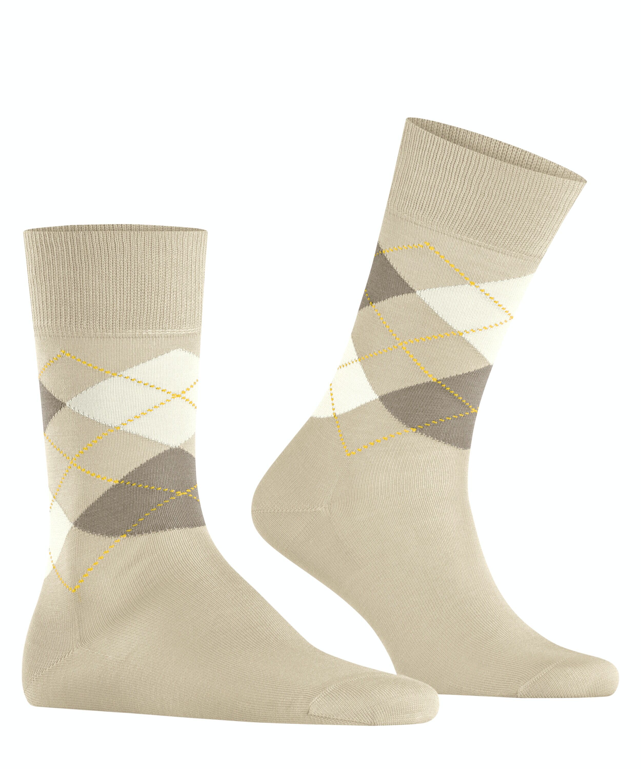 Burlington Manchester herensokken, beige (gravel)