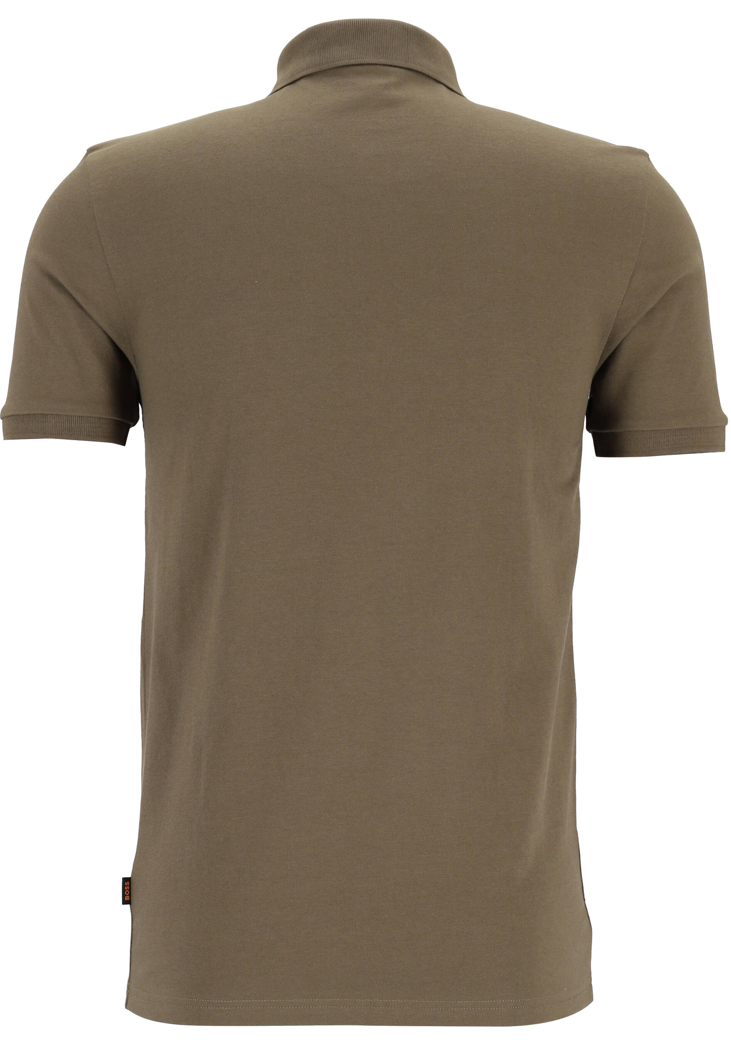 HUGO BOSS Passenger slim fit polo, stretch heren polo korte mouw, donker groen