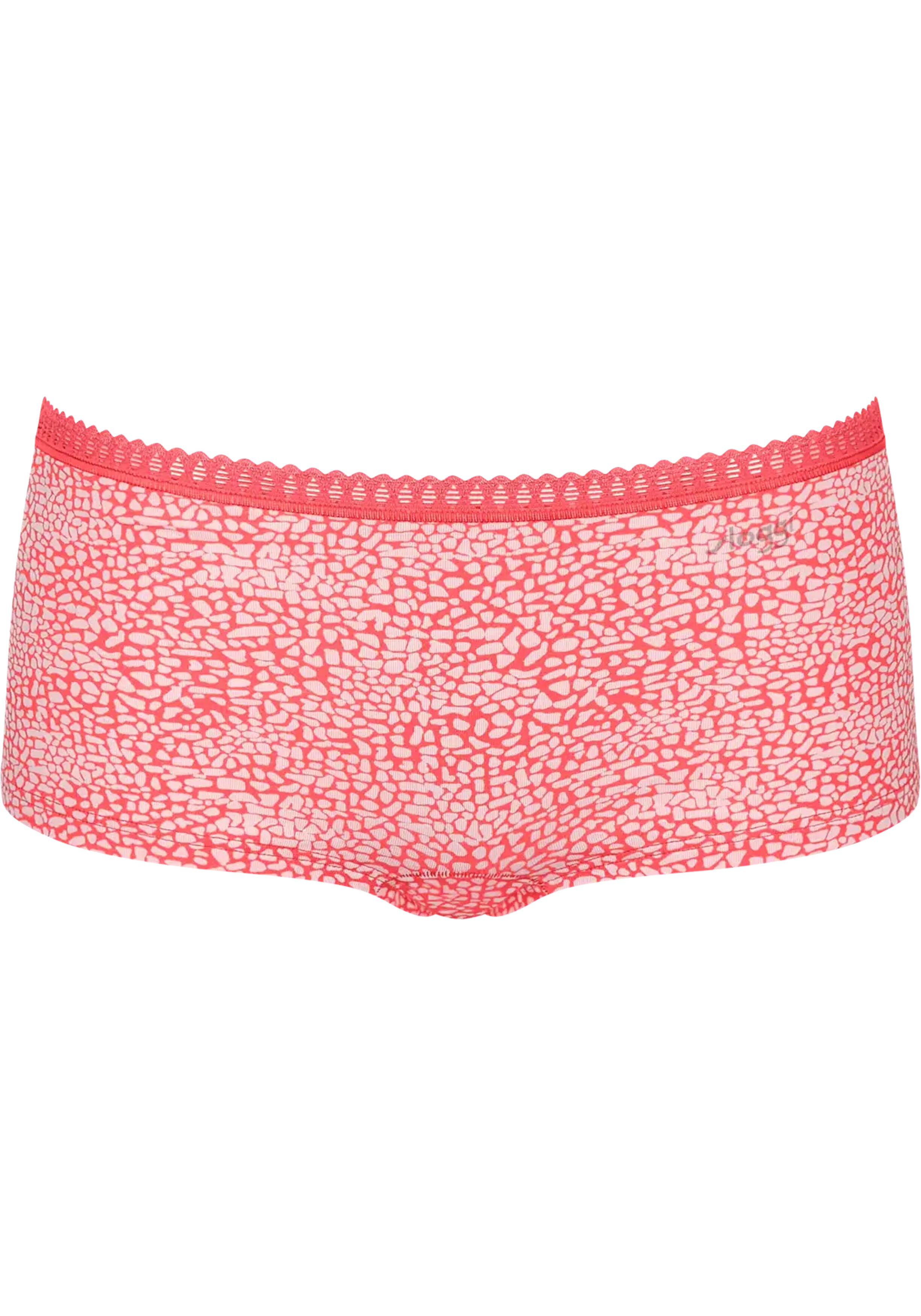 Sloggi Women GO Crush Short (3-pack), dames boxer, geel, oranjerood, print