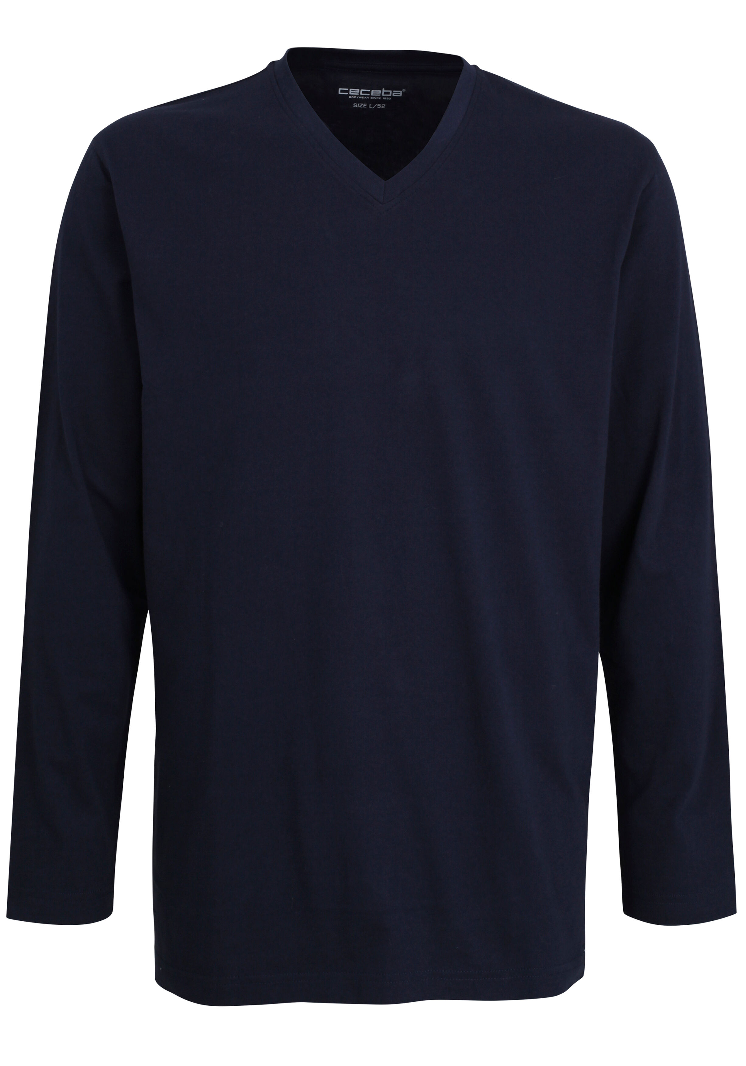 Ceceba pyjama of lounge T-shirt, lange mouw, blauw