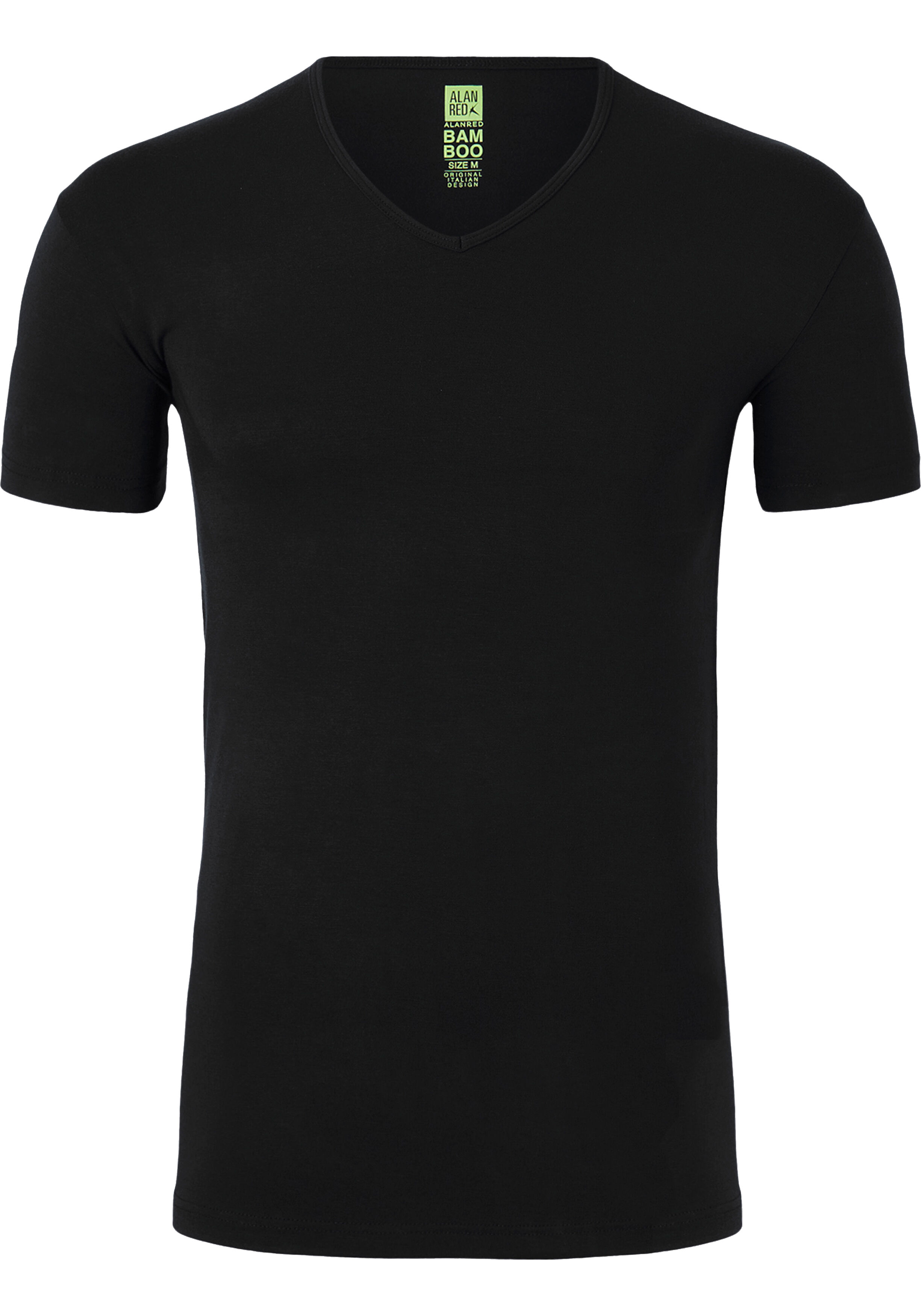 ALAN RED T-shirt Baltimora bamboo (1-pack), V-hals stretch, zwart