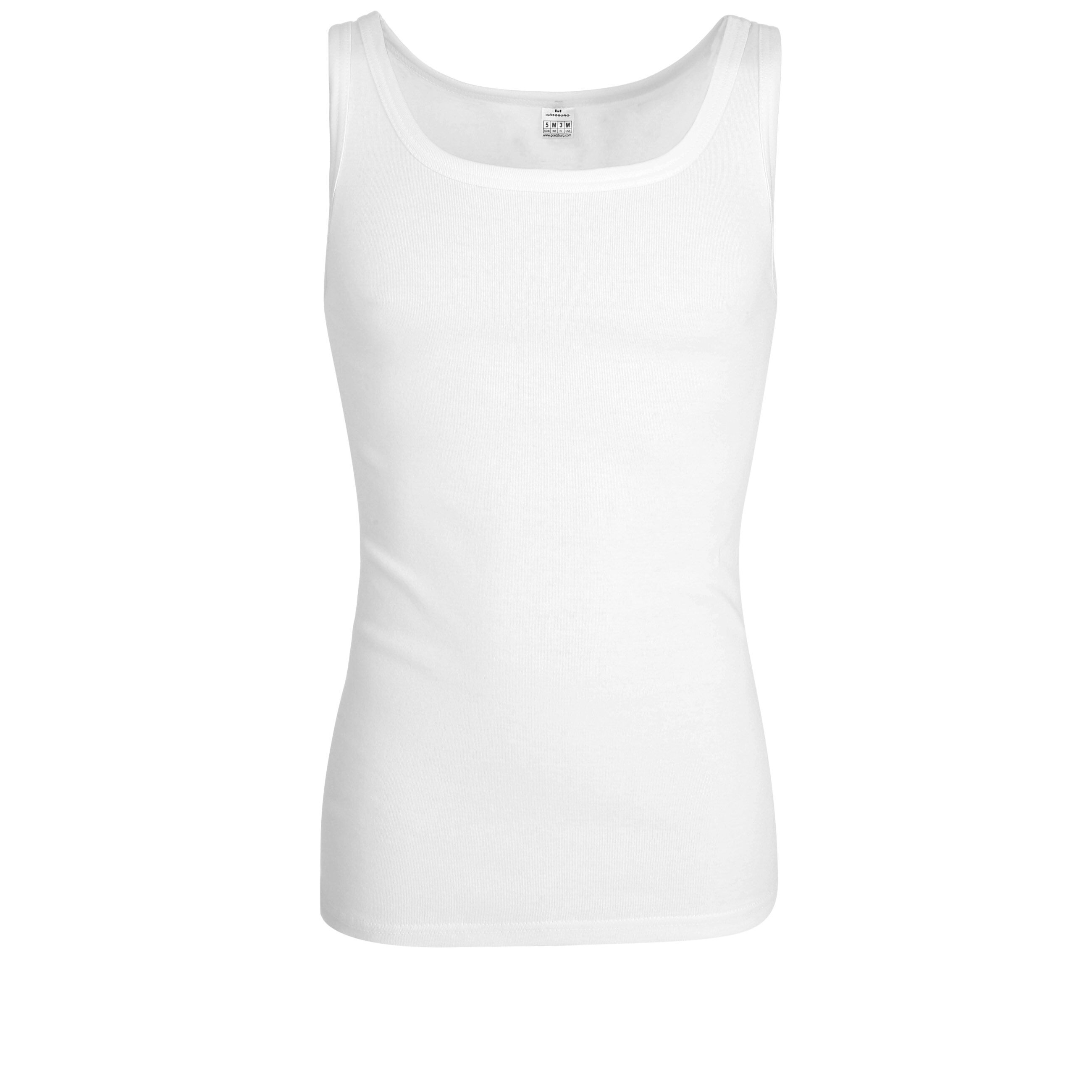 Gotzburg heren singlet O-hals (1-pack), wit