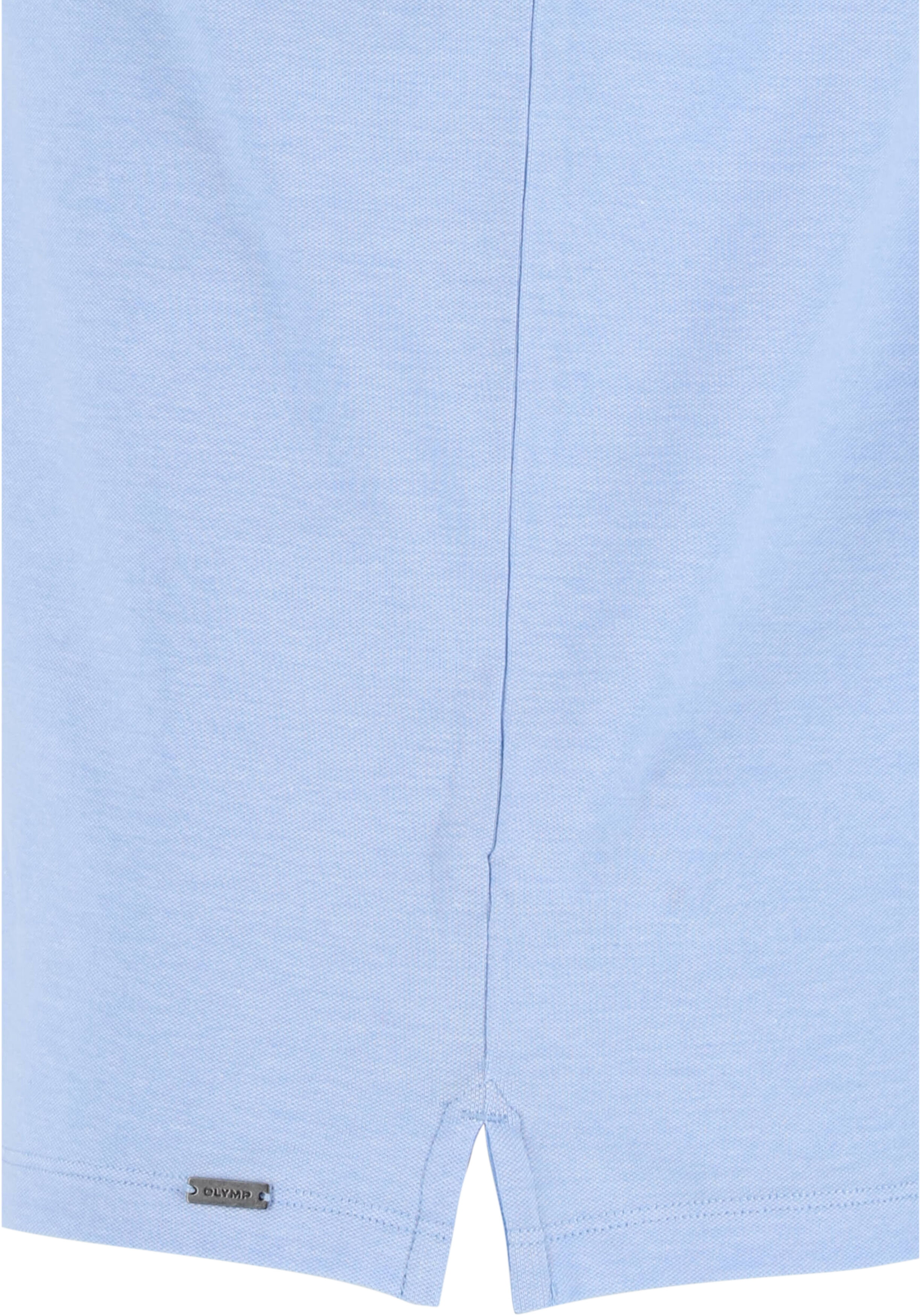 OLYMP Polo Level 5 Casual, slim fit polo, lichtblauw