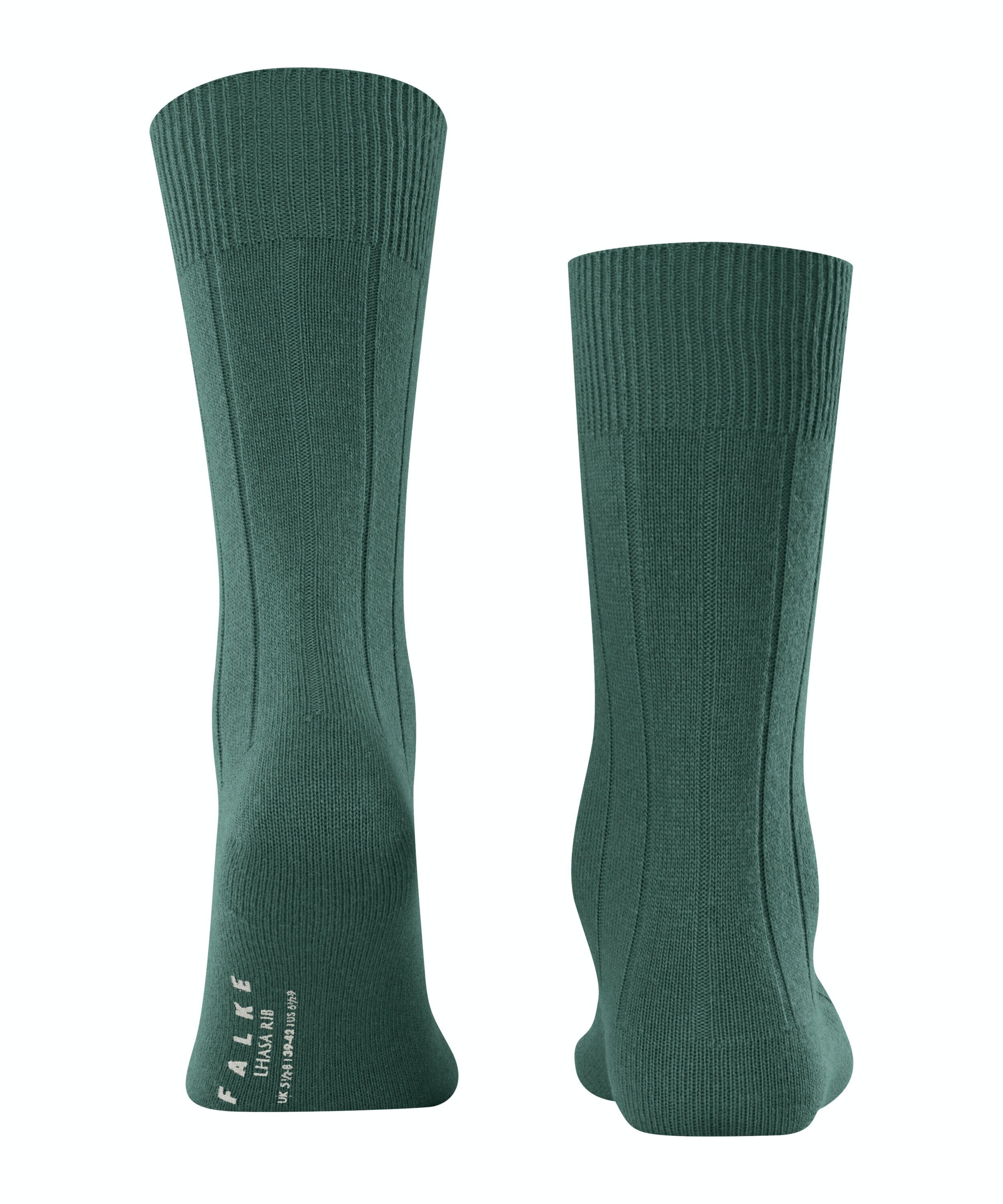 FALKE Lhasa Rib herensokken, groen (hunter green)