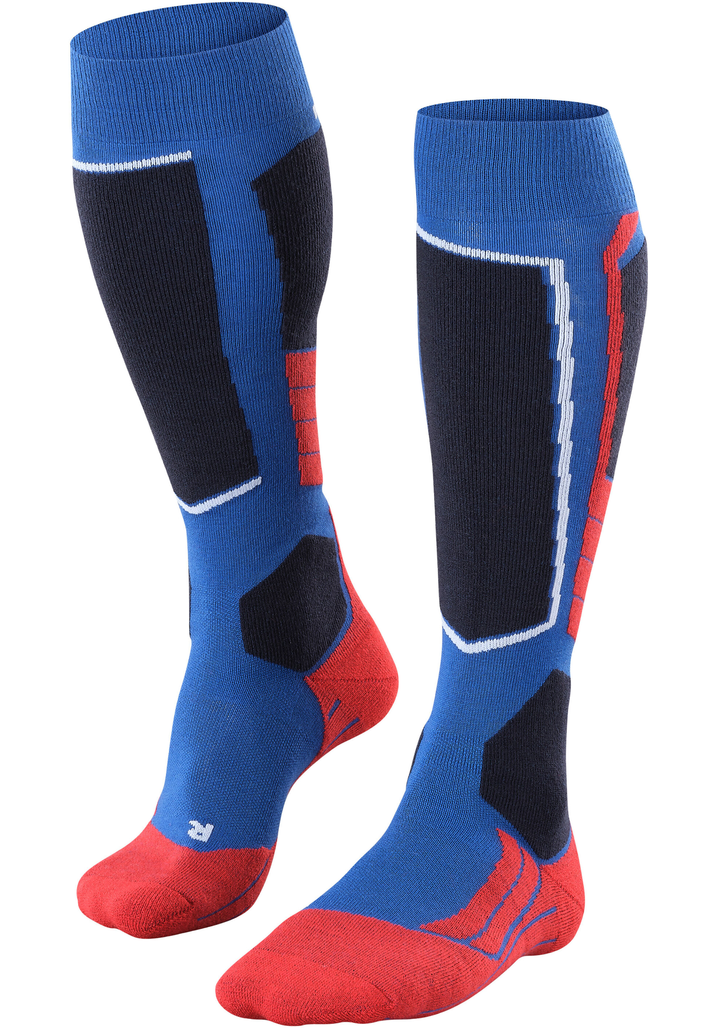 FALKE SK2 Intermediate Wool heren skiing kniekousen, blauw (olympic)