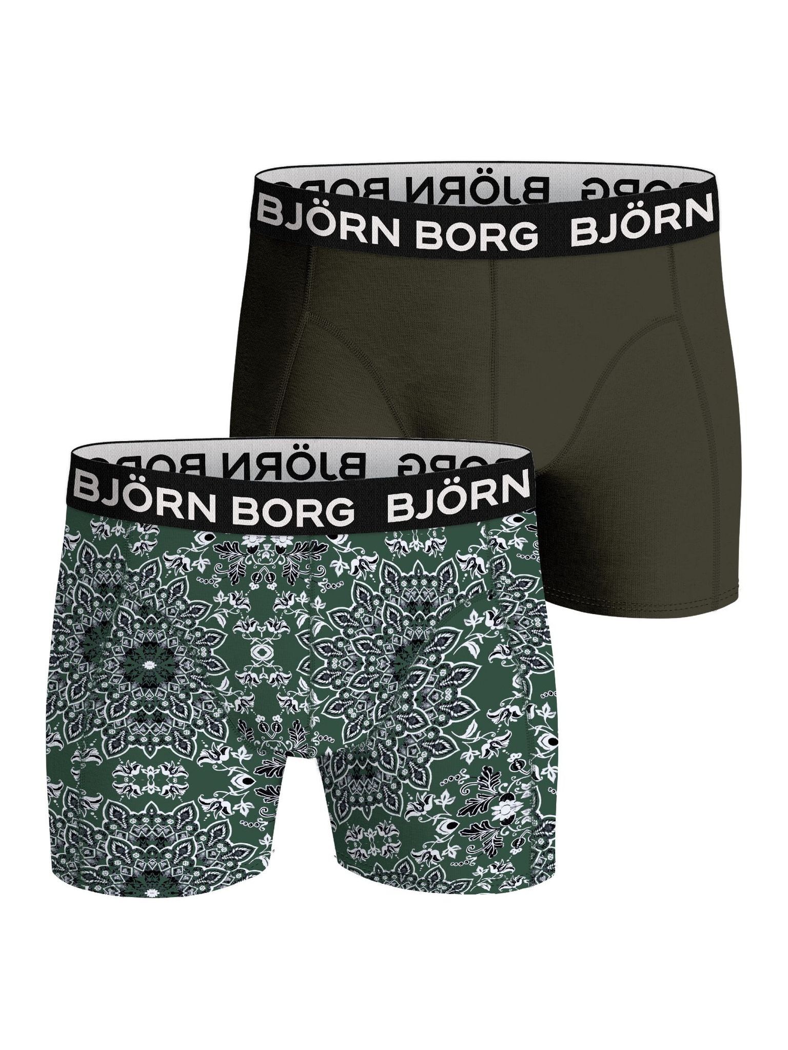 Bjorn Borg Bamboo Cotton Blend boxers, heren boxers normale lengte (2-pack), multicolor