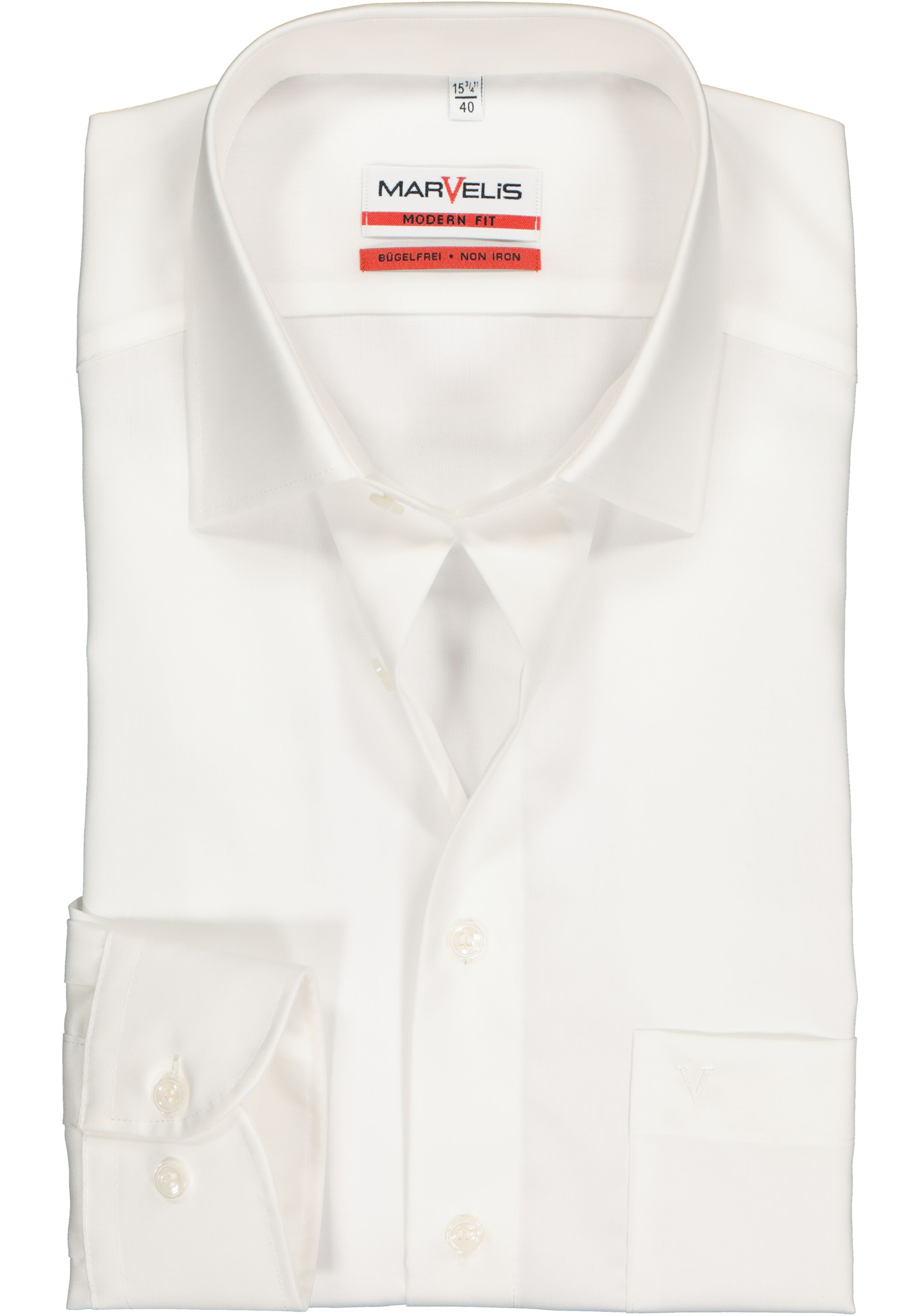 MARVELIS modern fit overhemd, beige