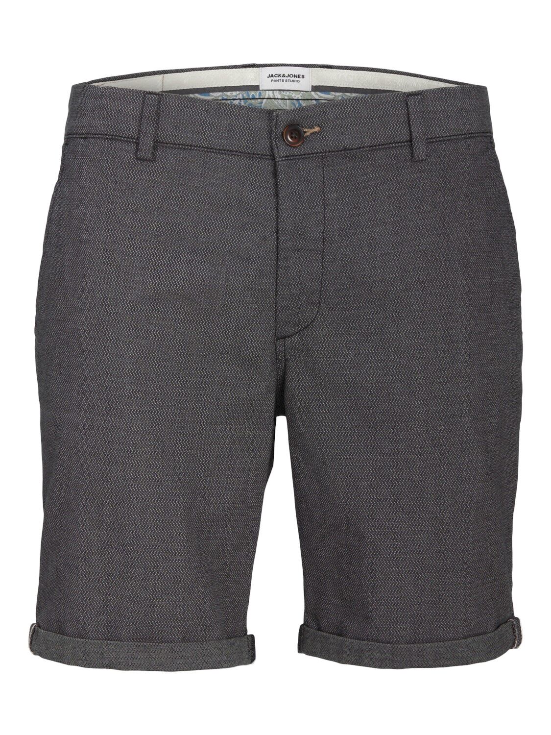 JACK & JONES Fury Shorts regular fit, heren chino korte broek, donkergrijs