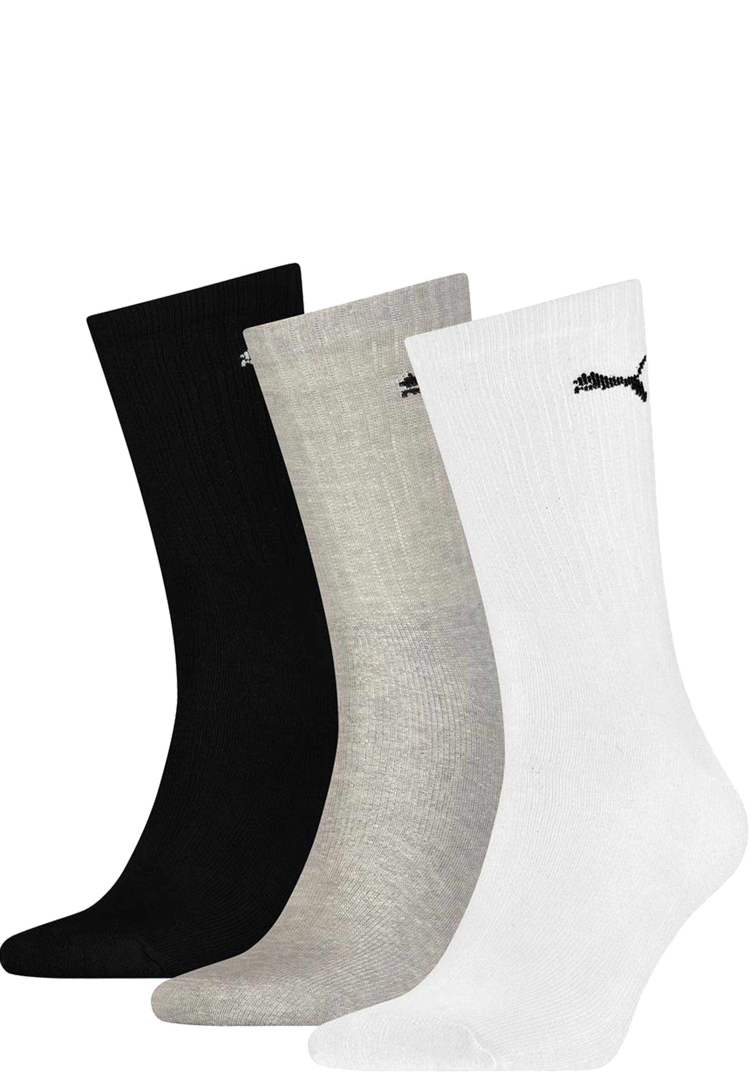 Puma Crew Sock Light (3-pack),  sokken, wit