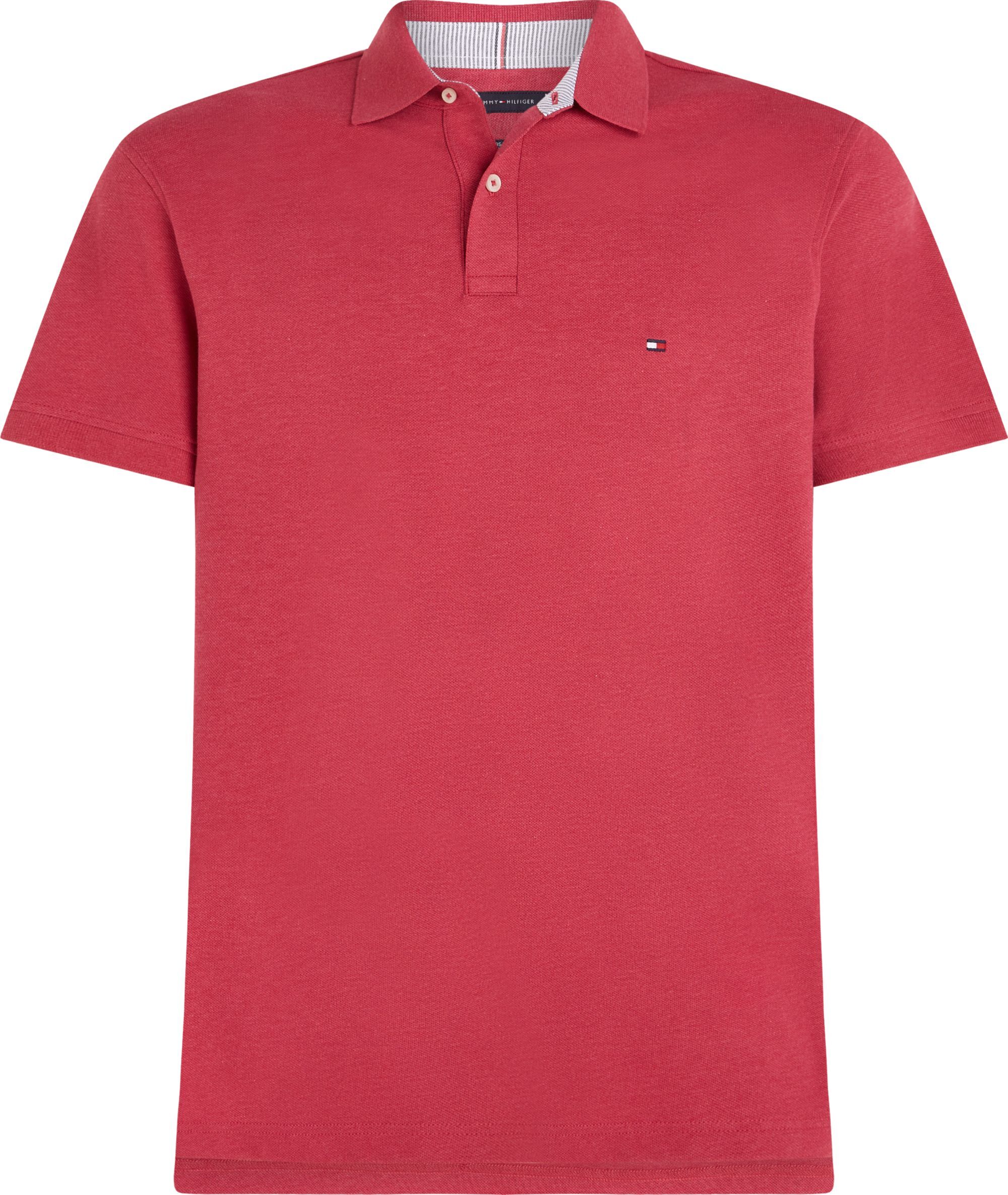 Tommy Hilfiger 1985 Regular Polo, heren poloshirt, roze melange