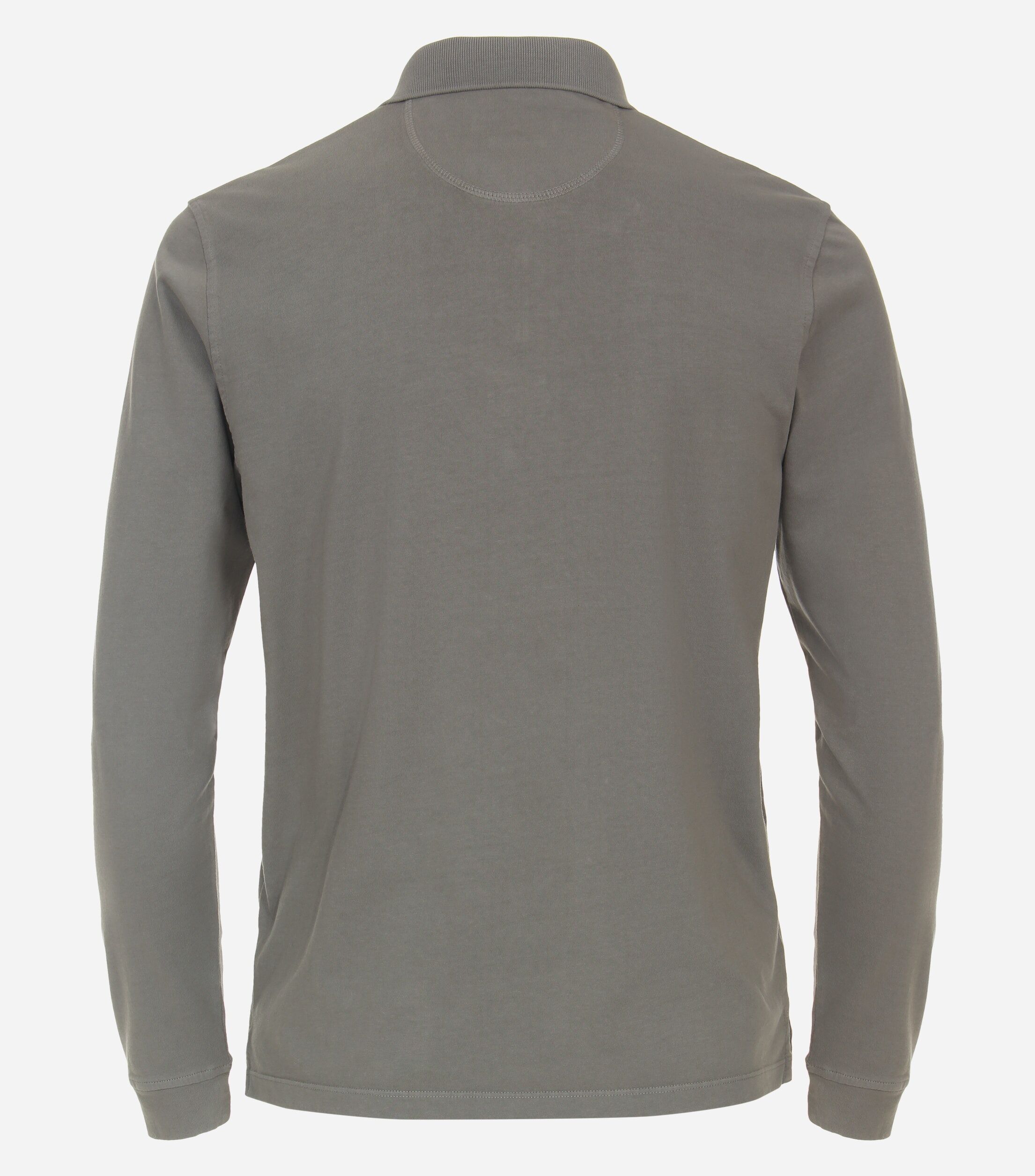CASA MODA comfort fit polo lange mouw, zilvergrijs