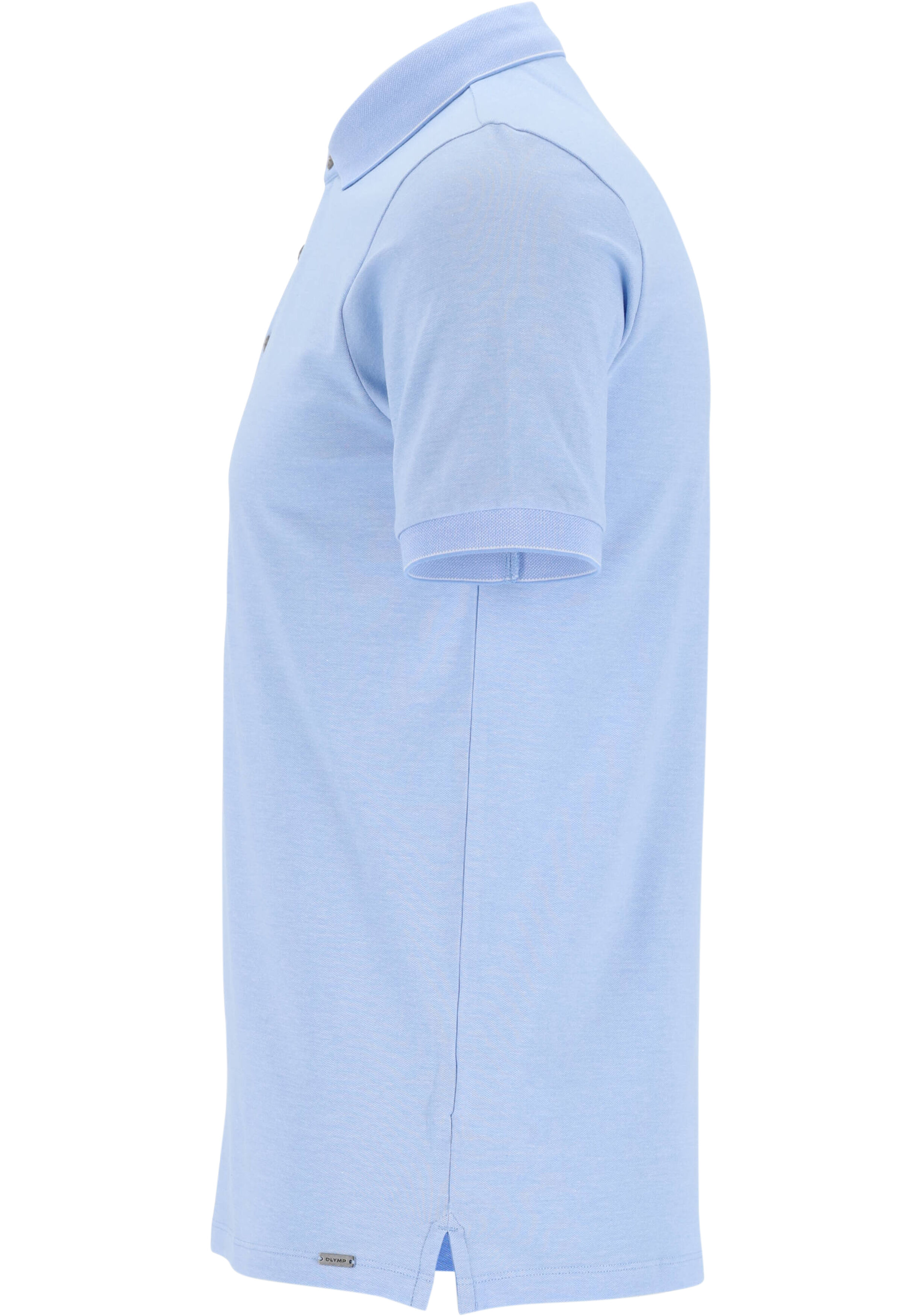 OLYMP Polo Level 5 Casual, slim fit polo, lichtblauw