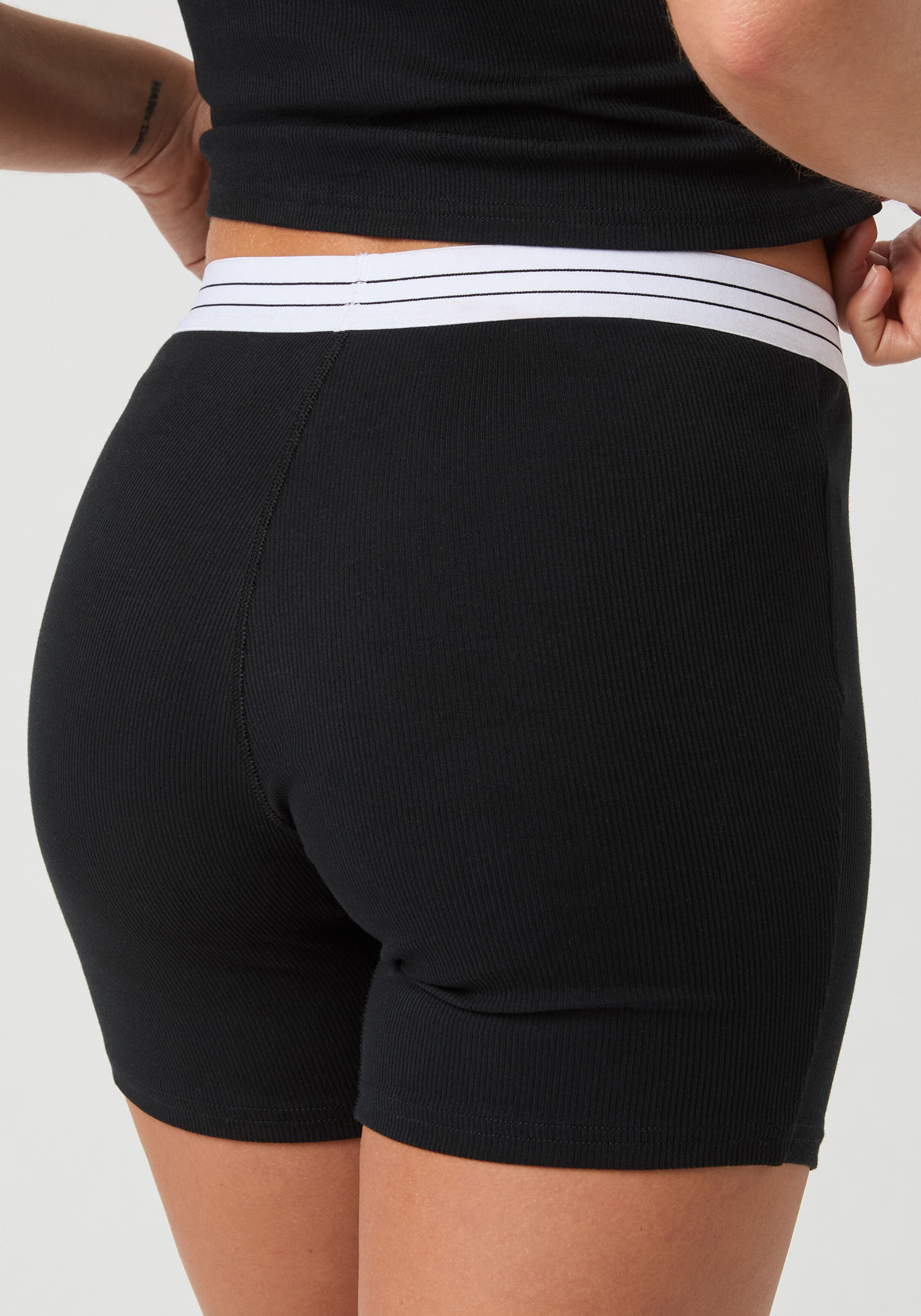 Bjorn Borg dames Original Rib boxer, boxers lange pijpen (1-pack), zwart