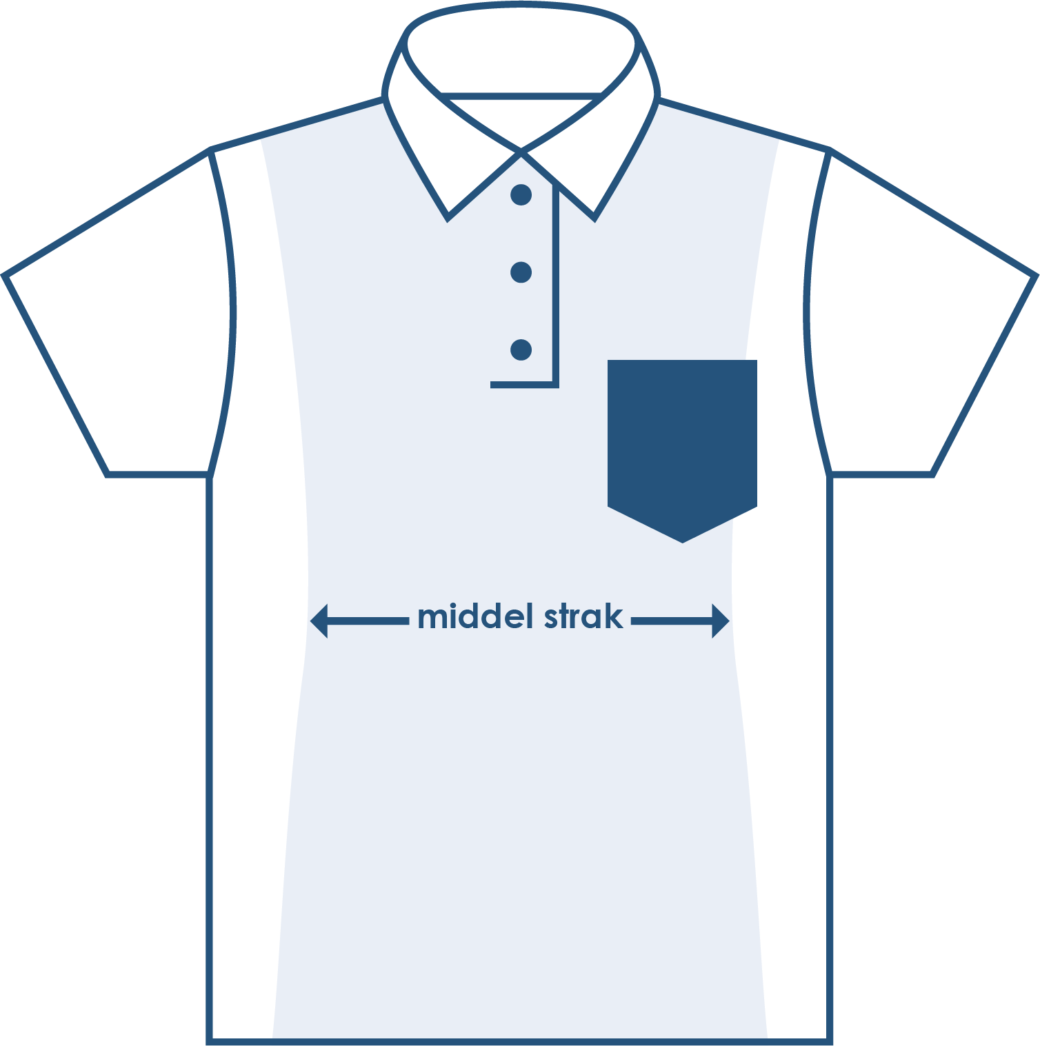 Pasvorm poloshirt korte mouw middel strak Pasvorm poloshirt korte mouw middel strak