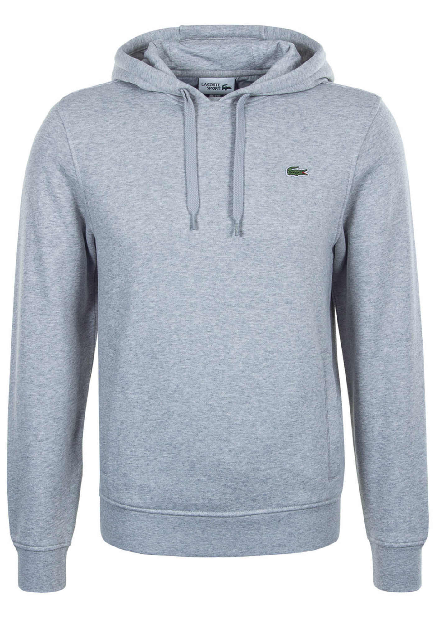 Lacoste heren hoodie sweatshirt, grijs melange