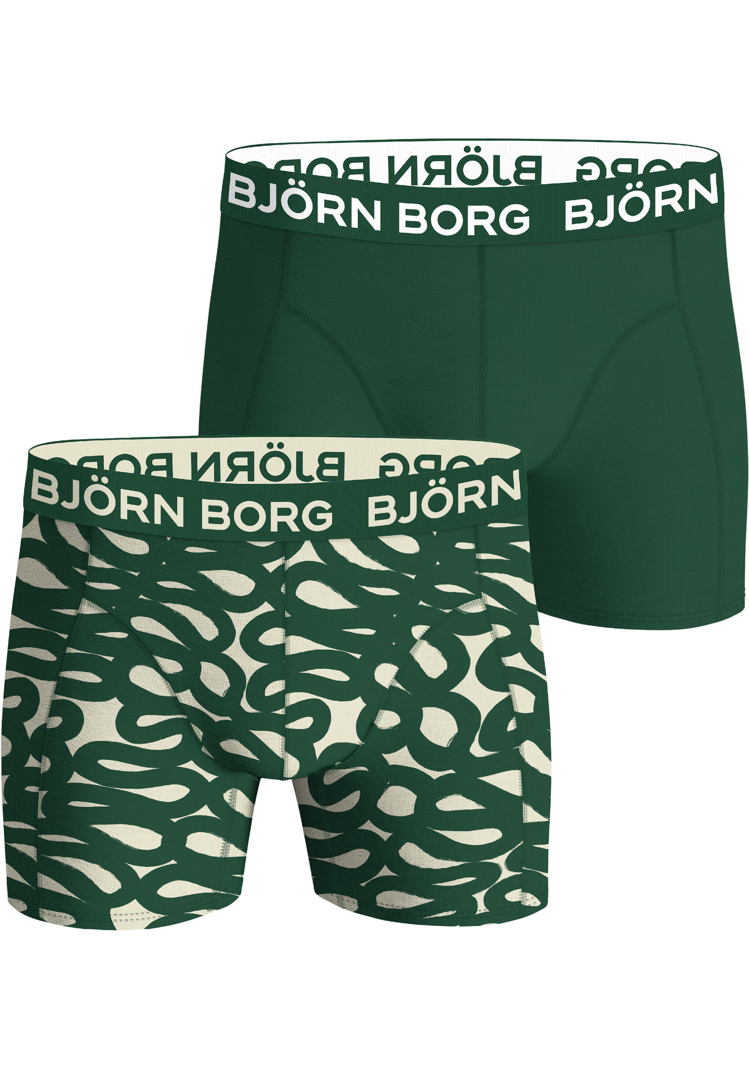 Bjorn Borg Cotton Stretch boxers, heren boxers normale lengte (2-pack), multicolor