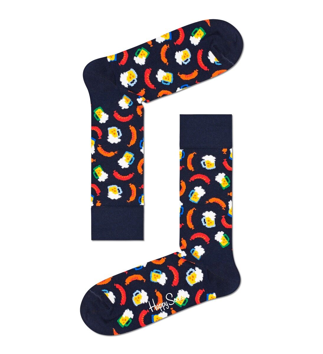 Happy Socks Beer Socks Gift Set (2-pack), unisex sokken in cadeauverpakking