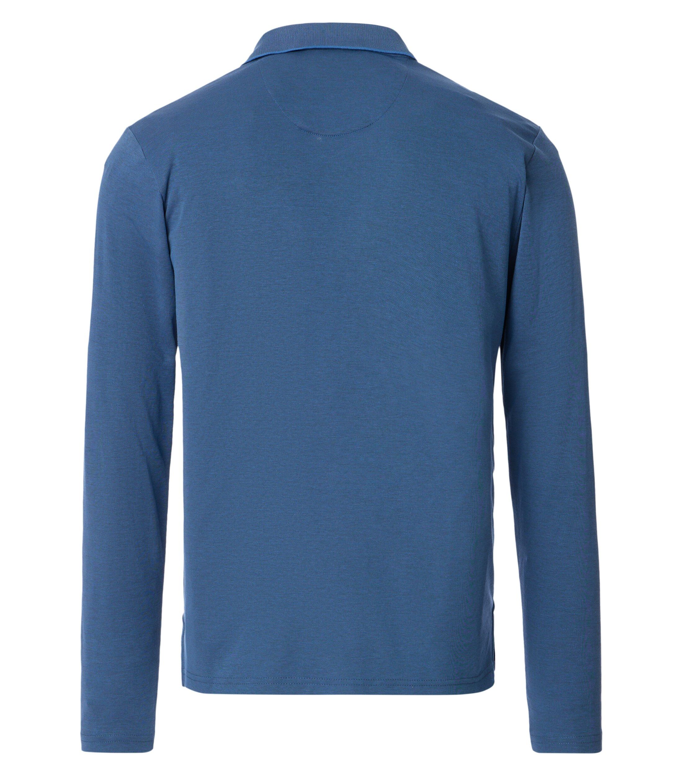 Redmond regular fit polo lange mouw, jersey, blauw - 912111-113