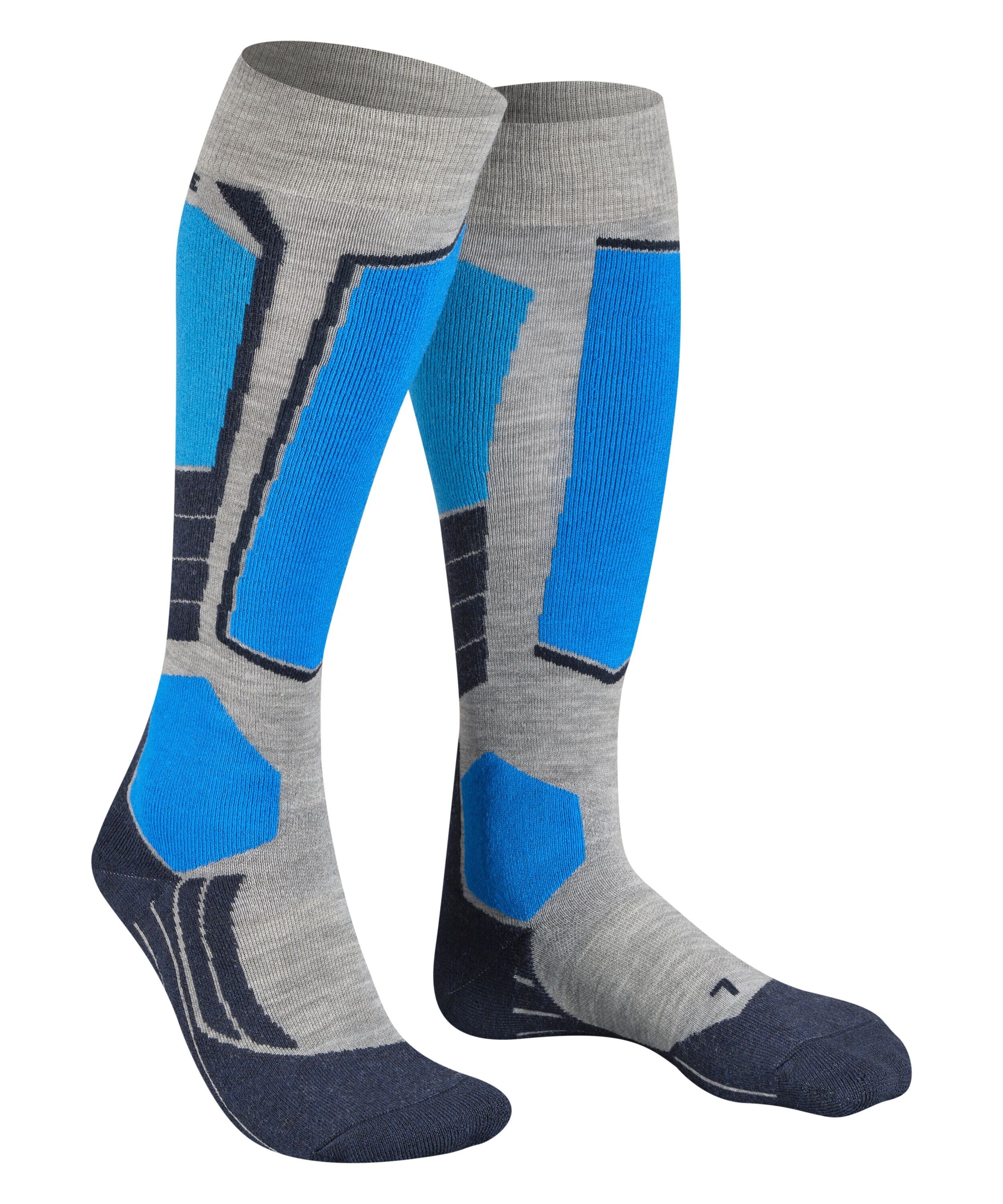 FALKE SK2 Intermediate heren skiing kniekousen, grijs (light grey)