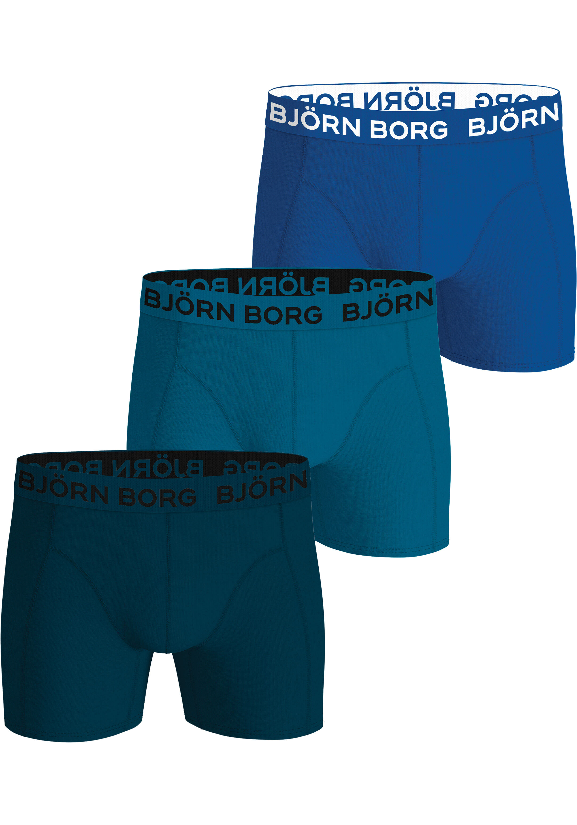 Bjorn Borg Cotton Stretch boxers, heren boxers normale lengte (3-pack), multicolor