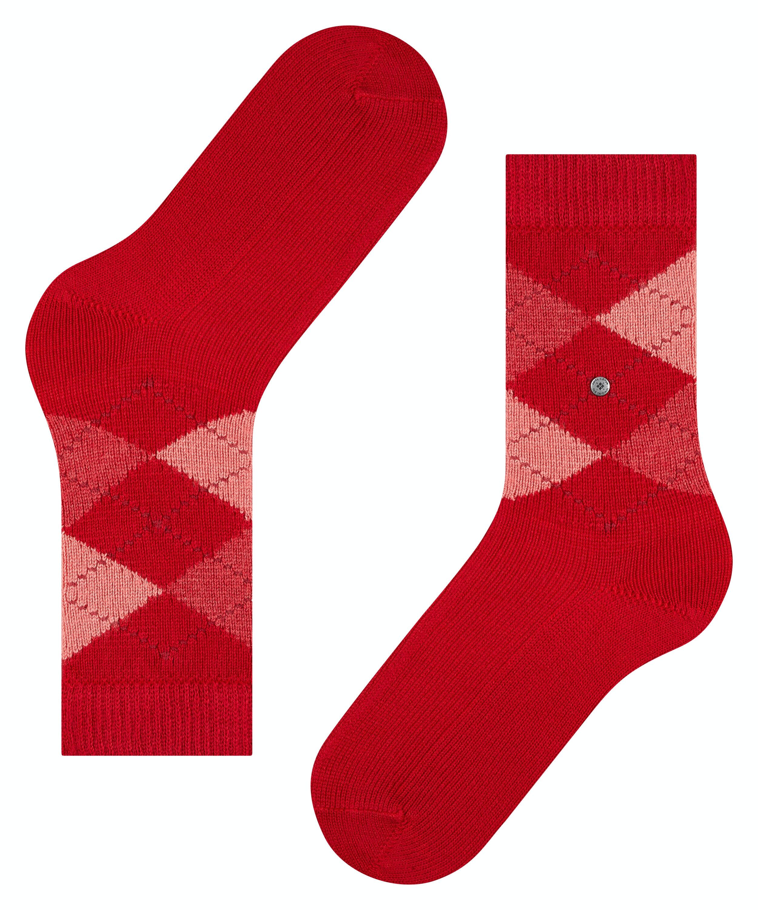 Burlington Whitby damessokken, rood (vermillion red)
