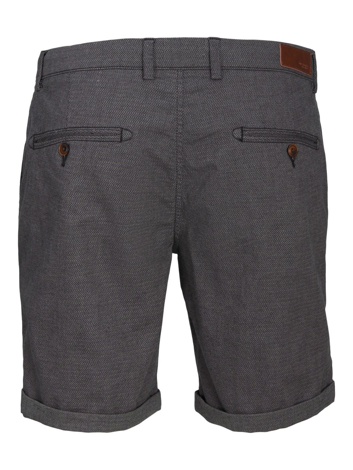 JACK & JONES Fury Shorts regular fit, heren chino korte broek, donkergrijs