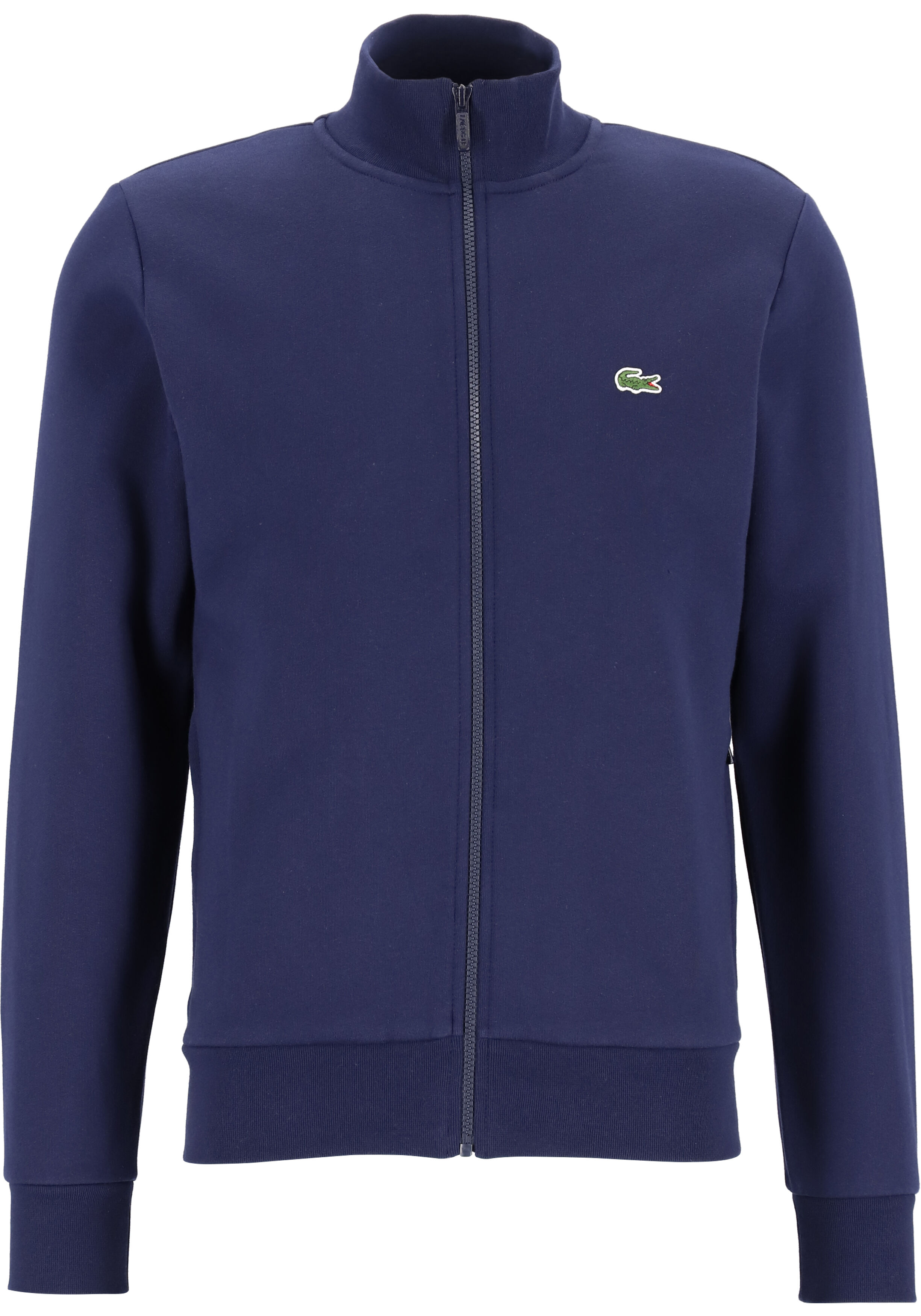 Lacoste heren sweatvest, met rits, navy blauw