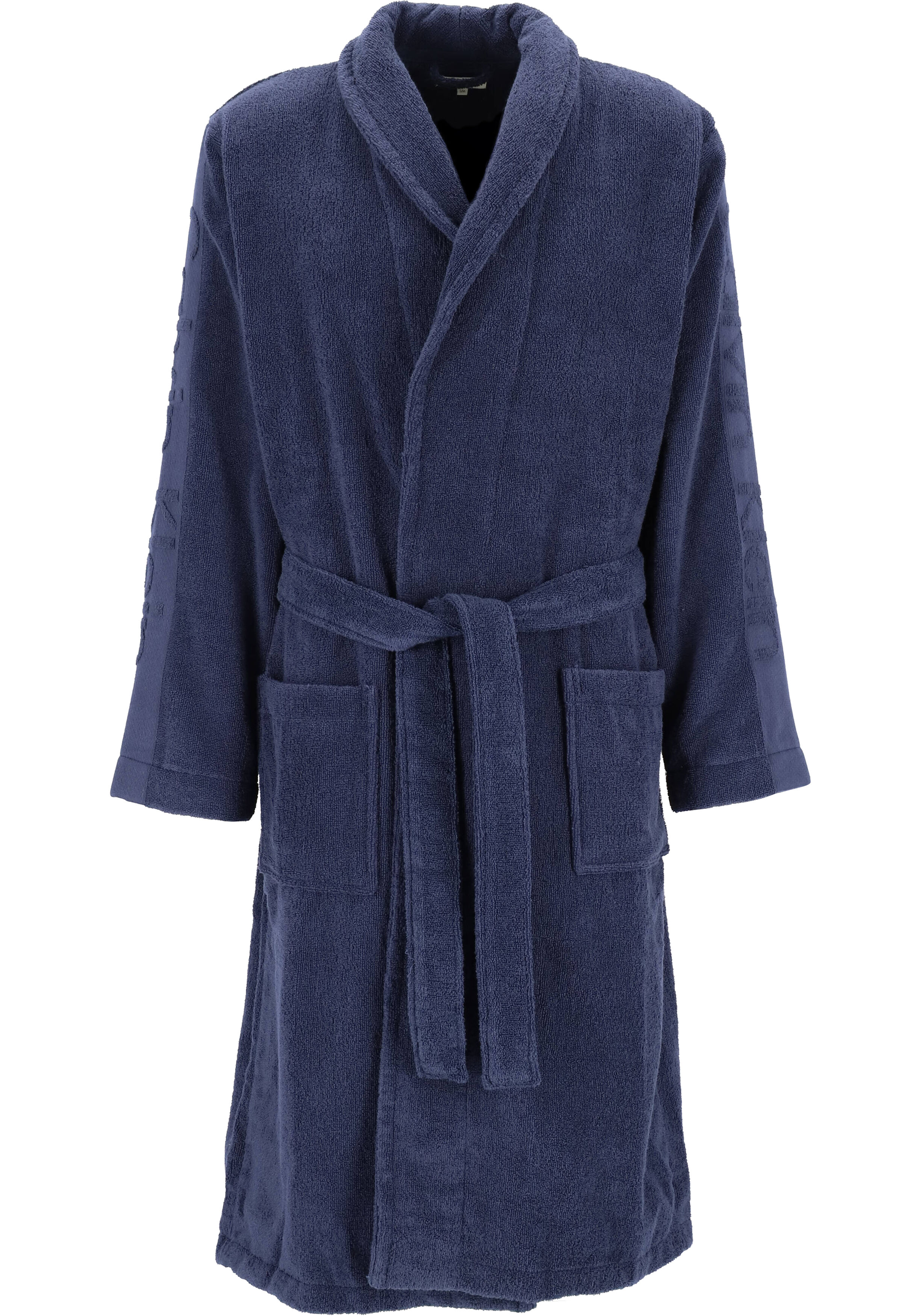 Calvin Klein heren badjas, badstof, blauw 