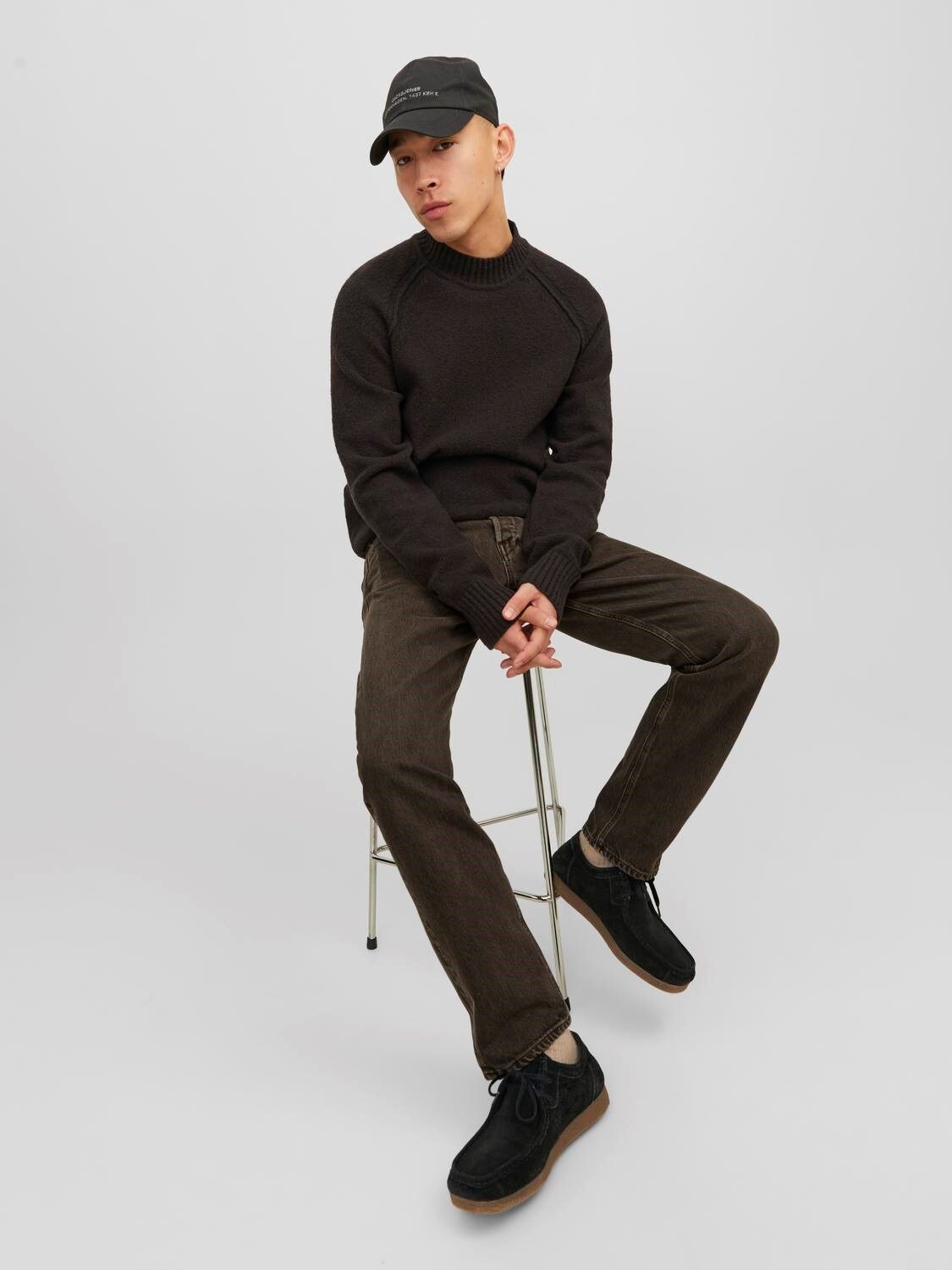 JACK & JONES Chris Cooper loose fit, heren jeans, chocoladebruin